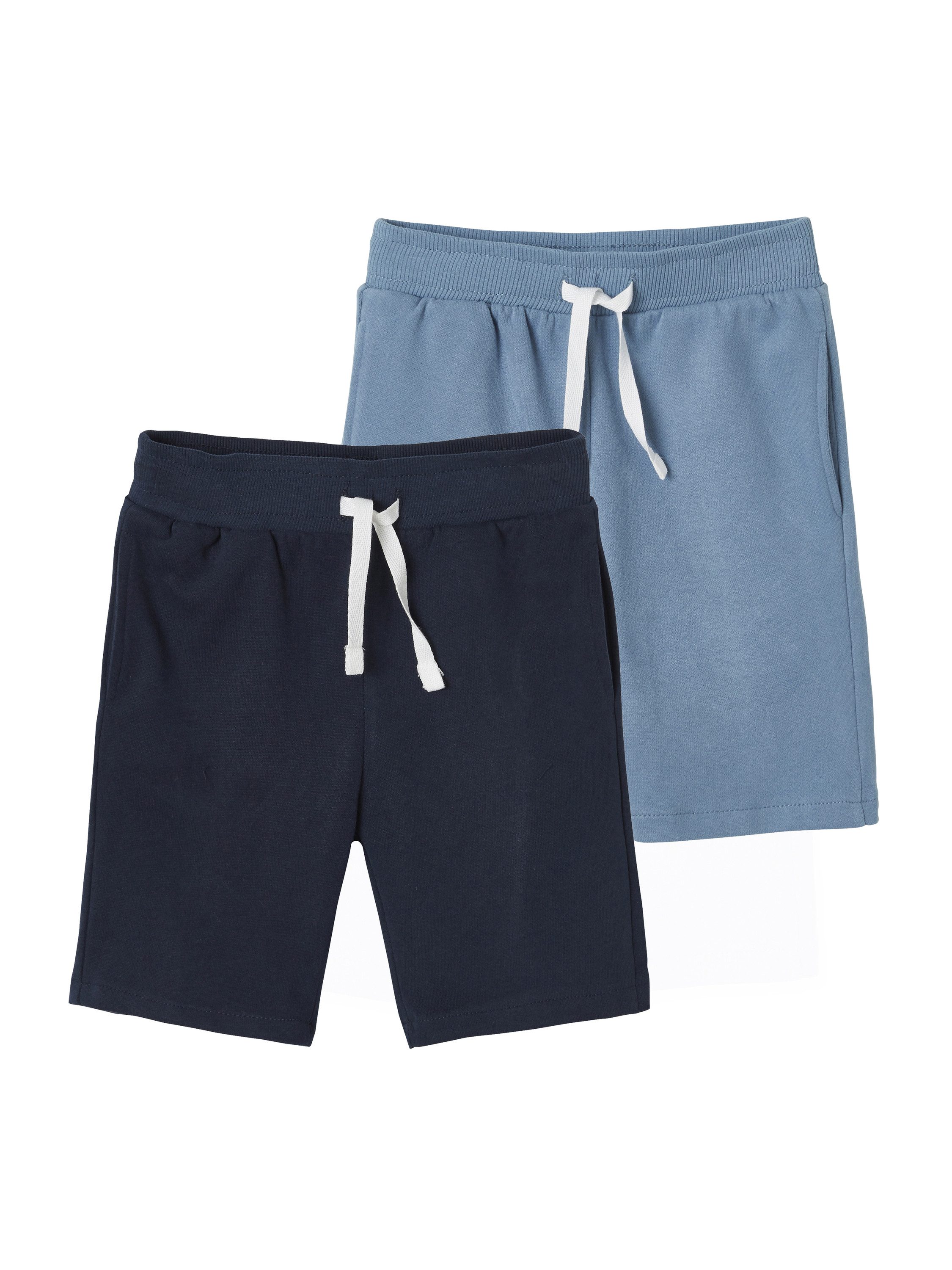 Shorts 2er-Pack Jungen Sweat-Shorts BASIC