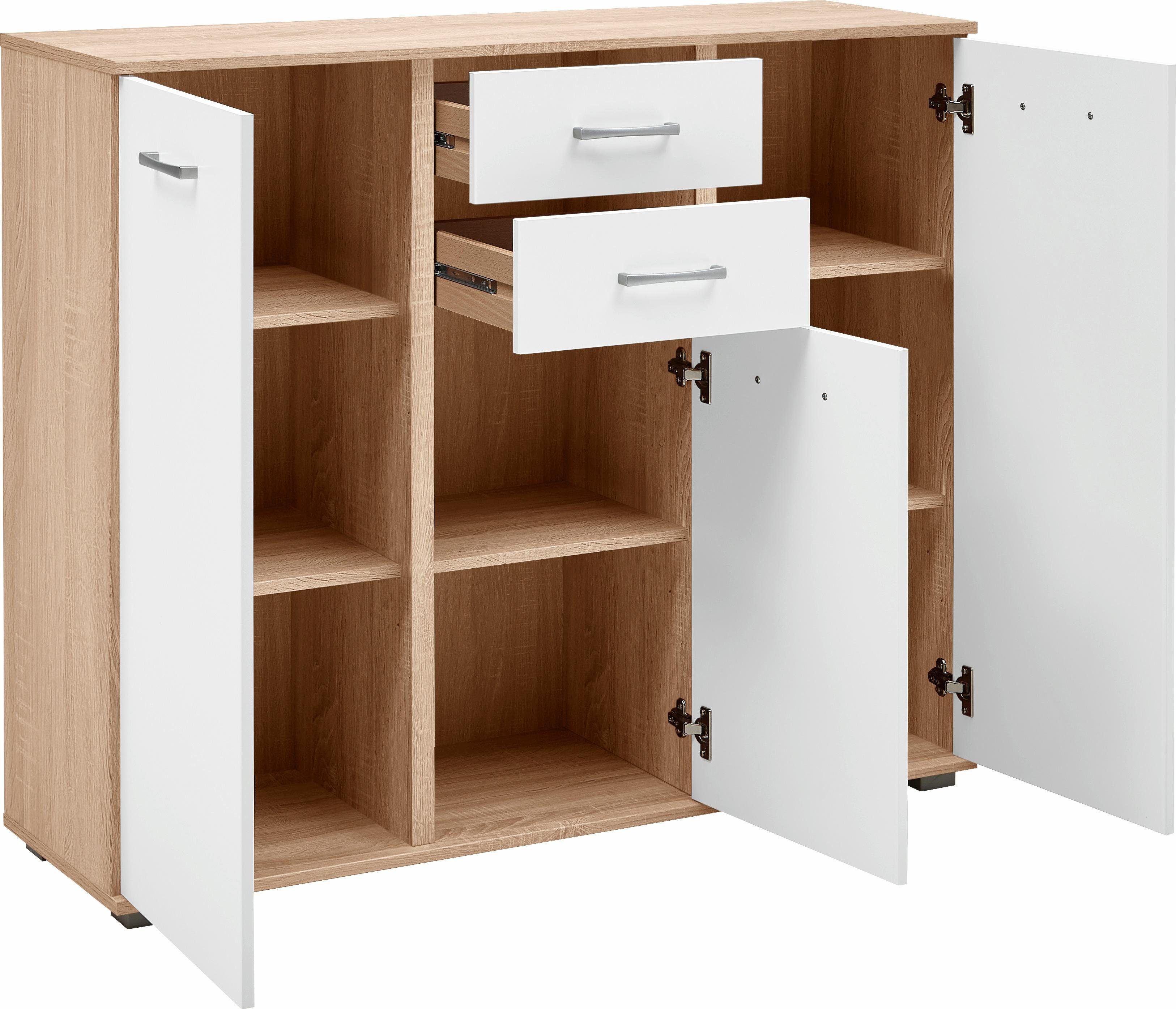 priess Kombikommode Barcelona mit 4 Schubkästen und Tür in 6 Farben