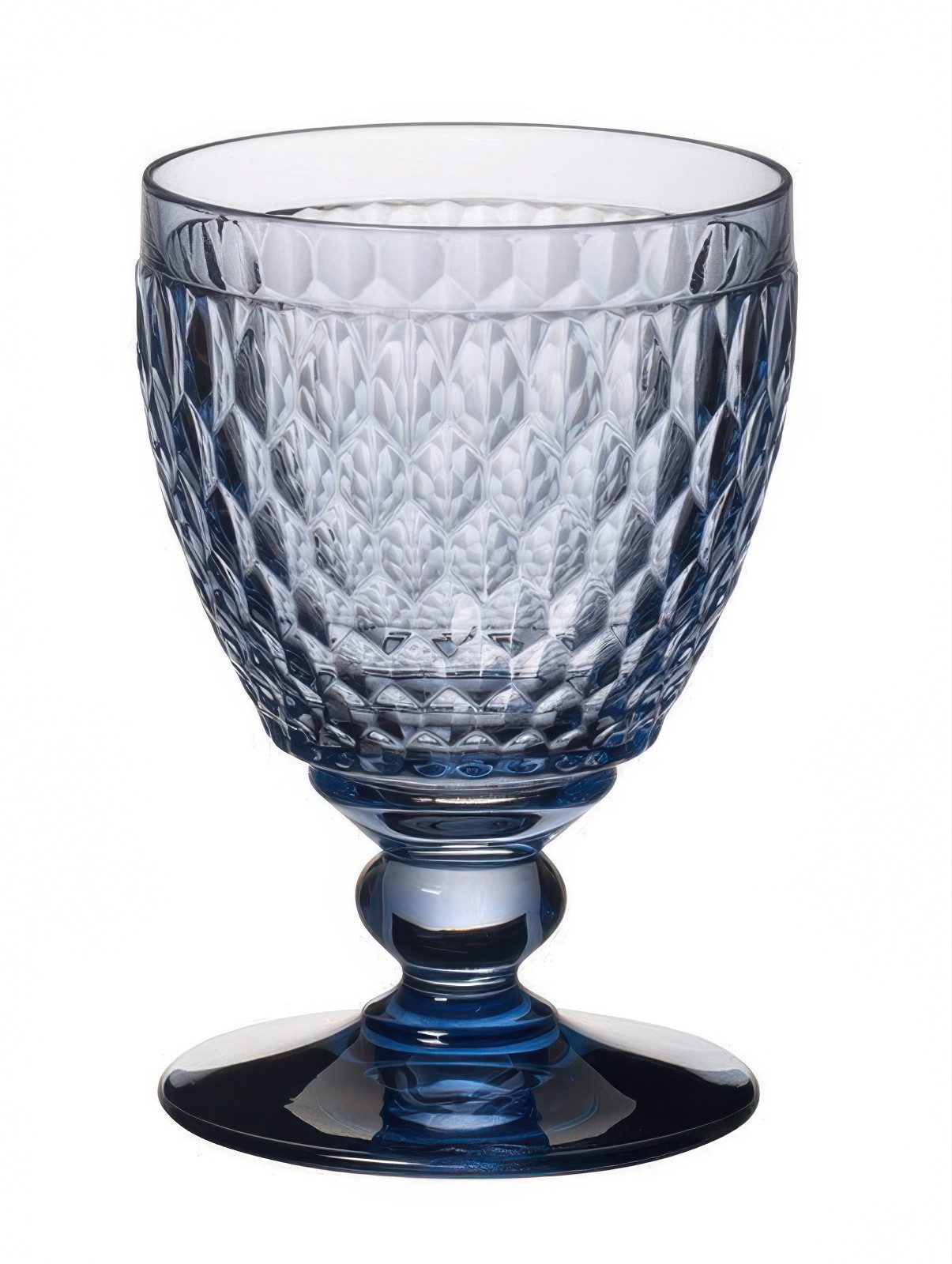 Villeroy & Boch Glas Boston Coloured, Kristallglas, Spülmaschinengeeignet, Blau, Boston, H: 14.4cm