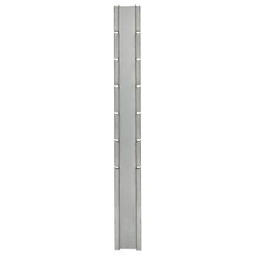 vidaXL Zaunpfosten Pfosten für Gabionenzaun Silbern 180 cm Verzinkter Stahl