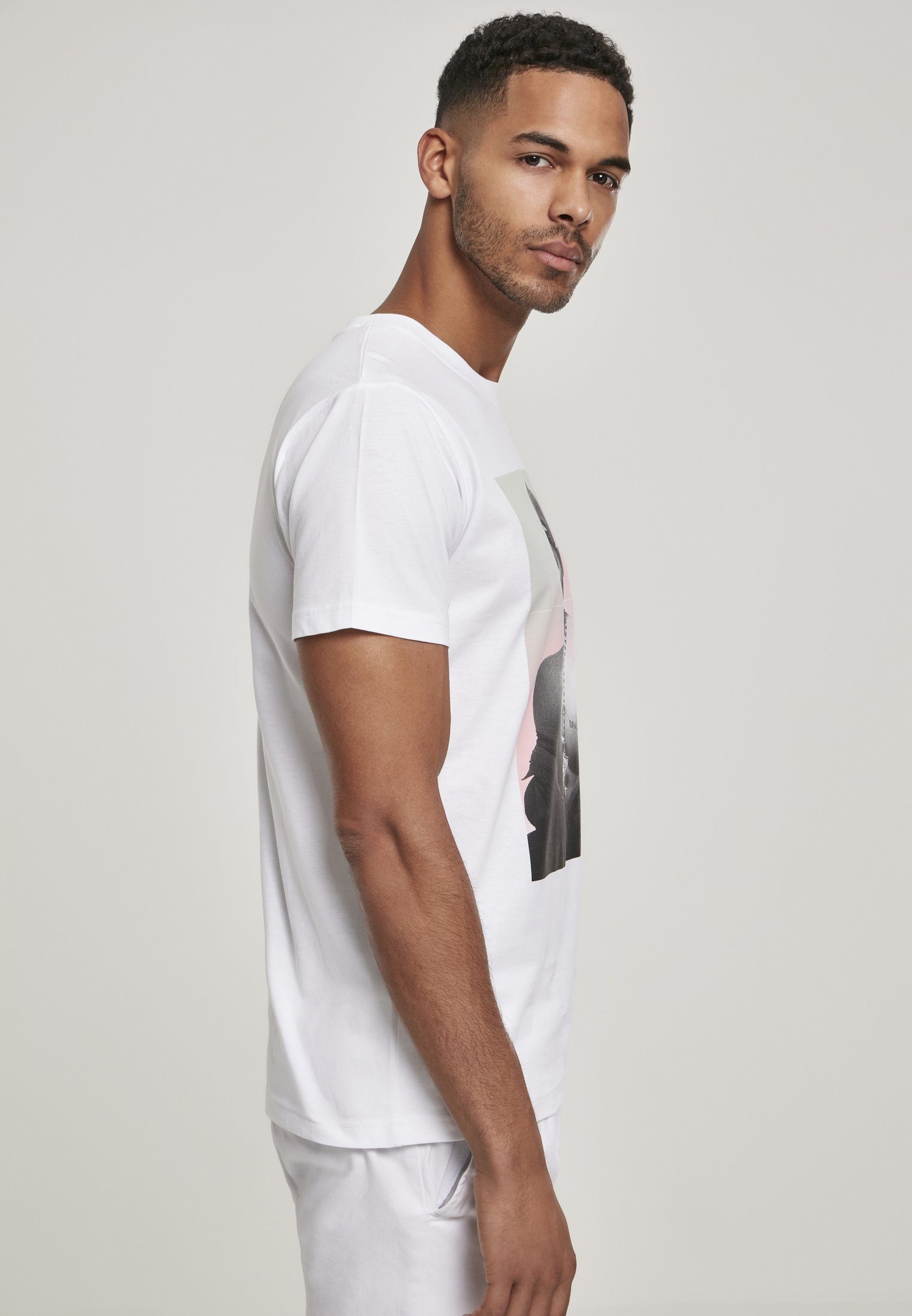 MisterTee T-Shirt Herren Tupac Afterglow Tee Tupac (1-tlg) Afterglow MT1010 white