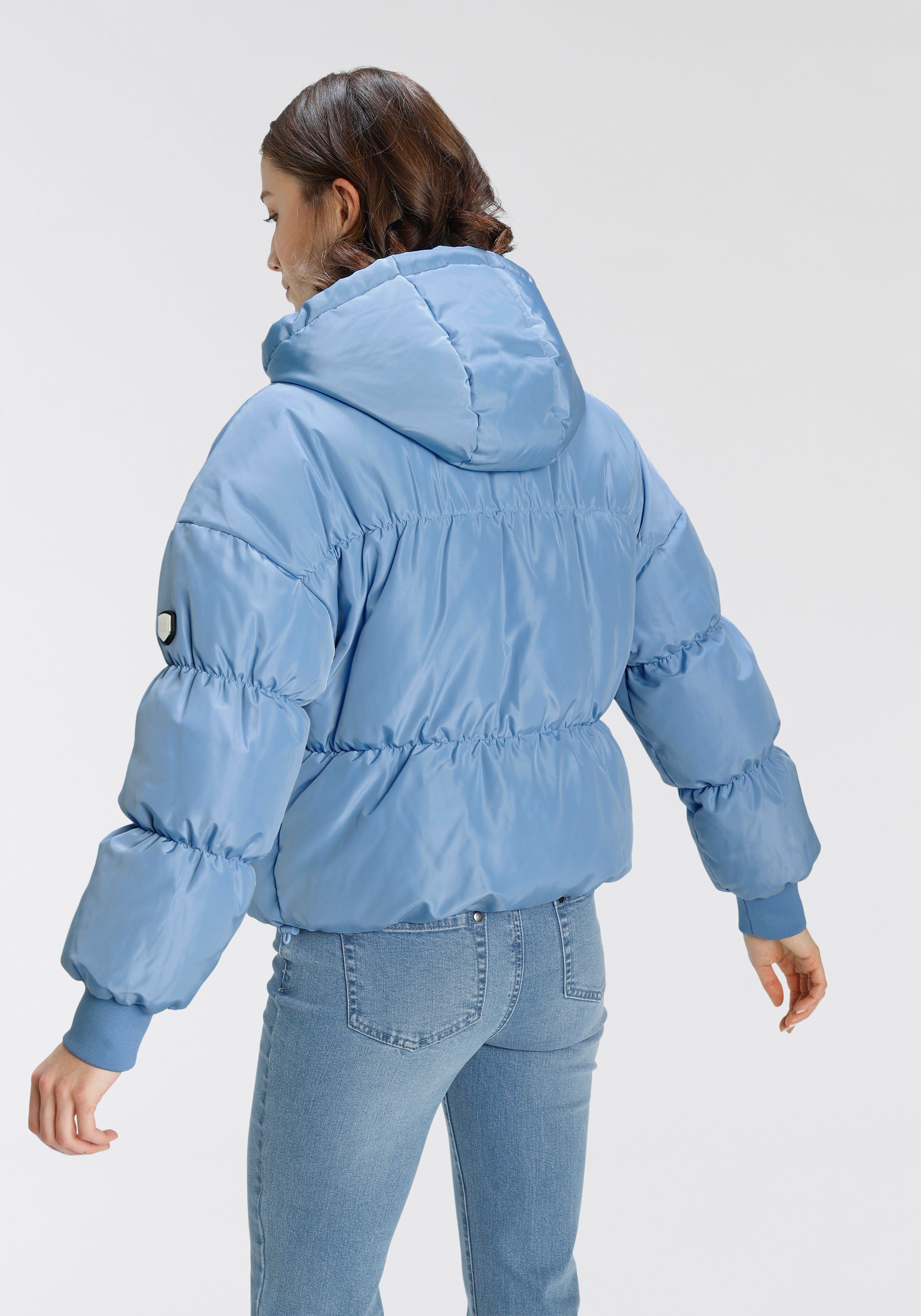 ALPENBLITZ Steppjacke Gifu Puffer-oversized in jeansblau Schnitt