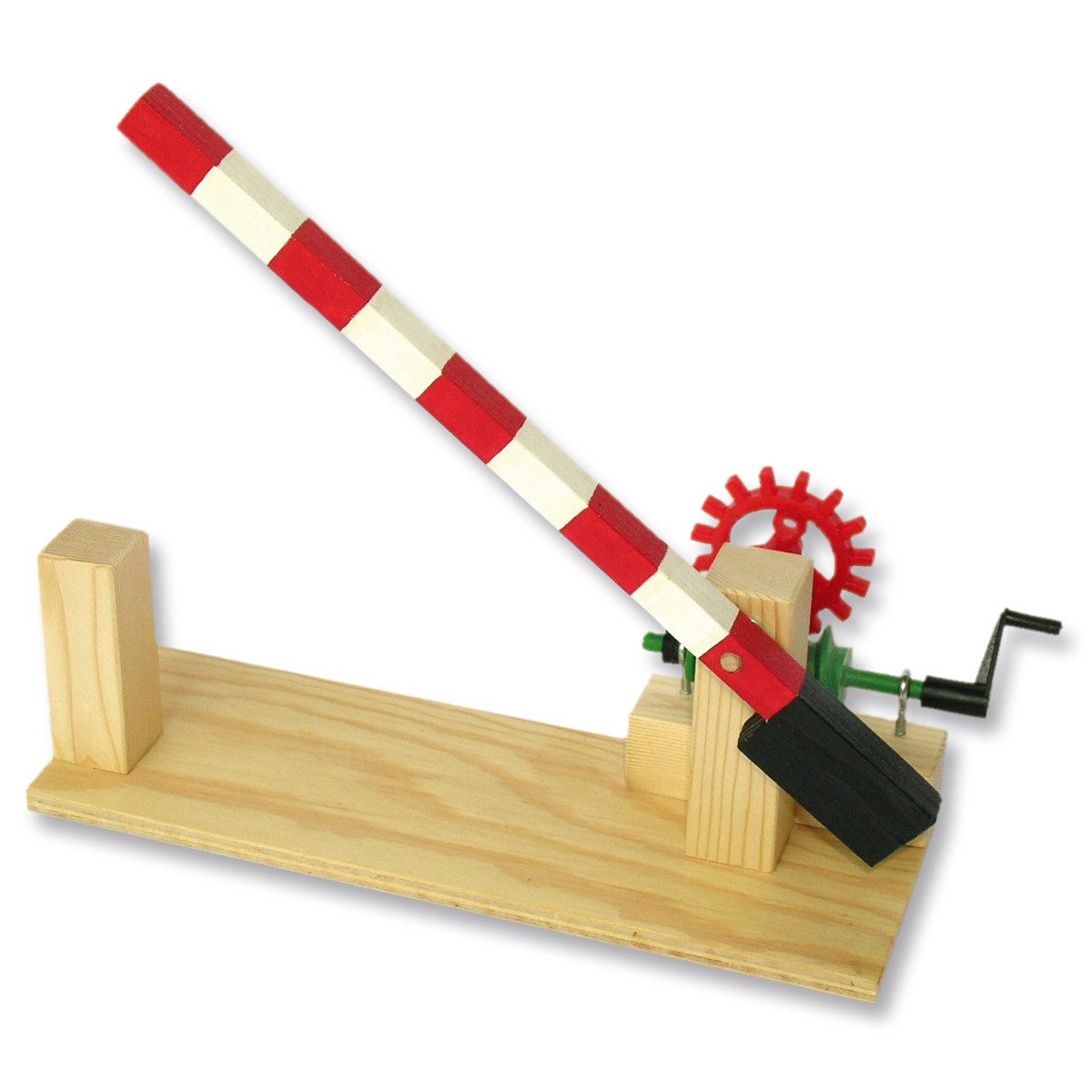 matches21 HOME & HOBBY Bahnübergang Holz Bausatz Kinder Holzbaukasten