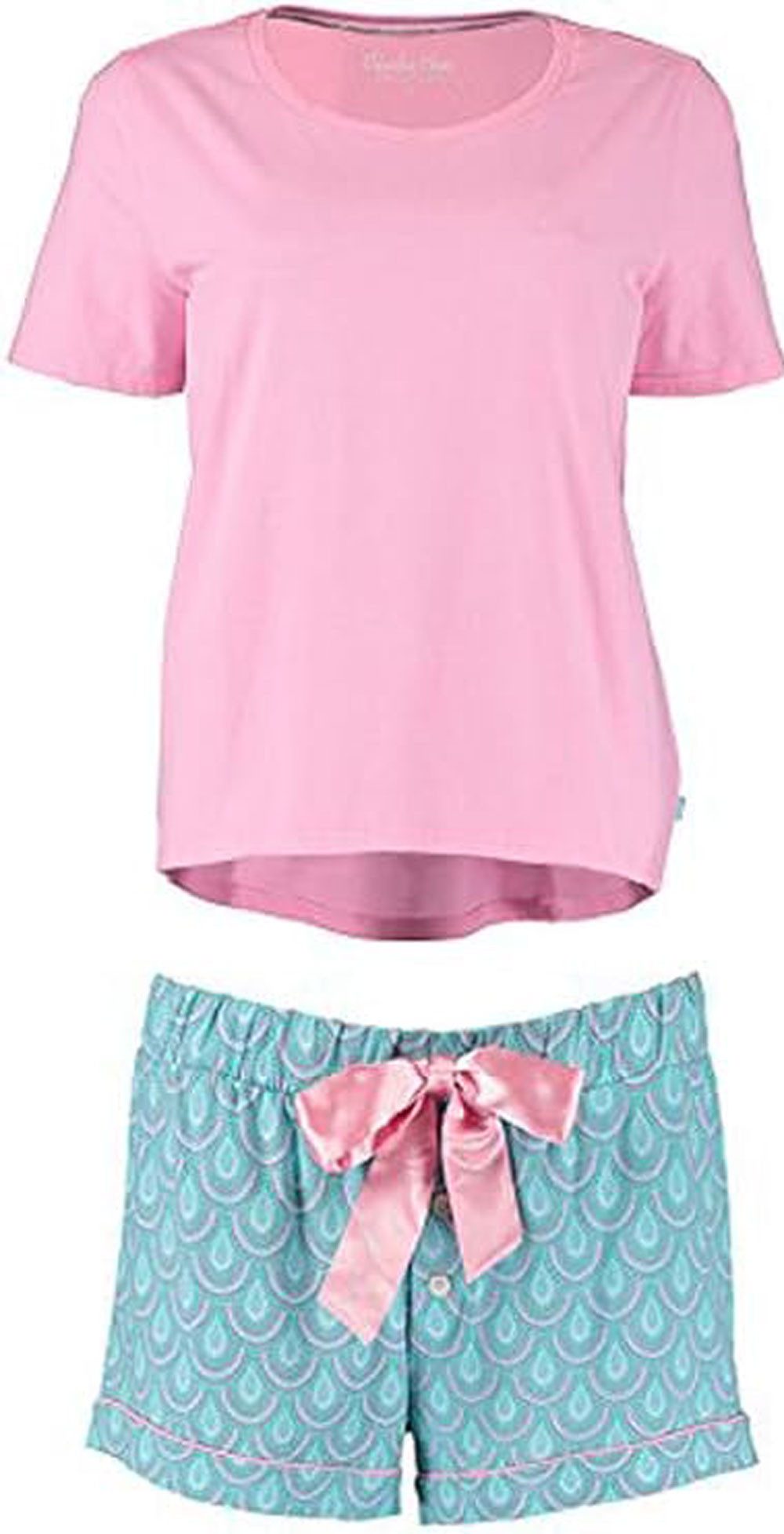 Steinnacher Bärbel Capri-Pyjama Damen Pyjama Schlafanzug mit Shorts