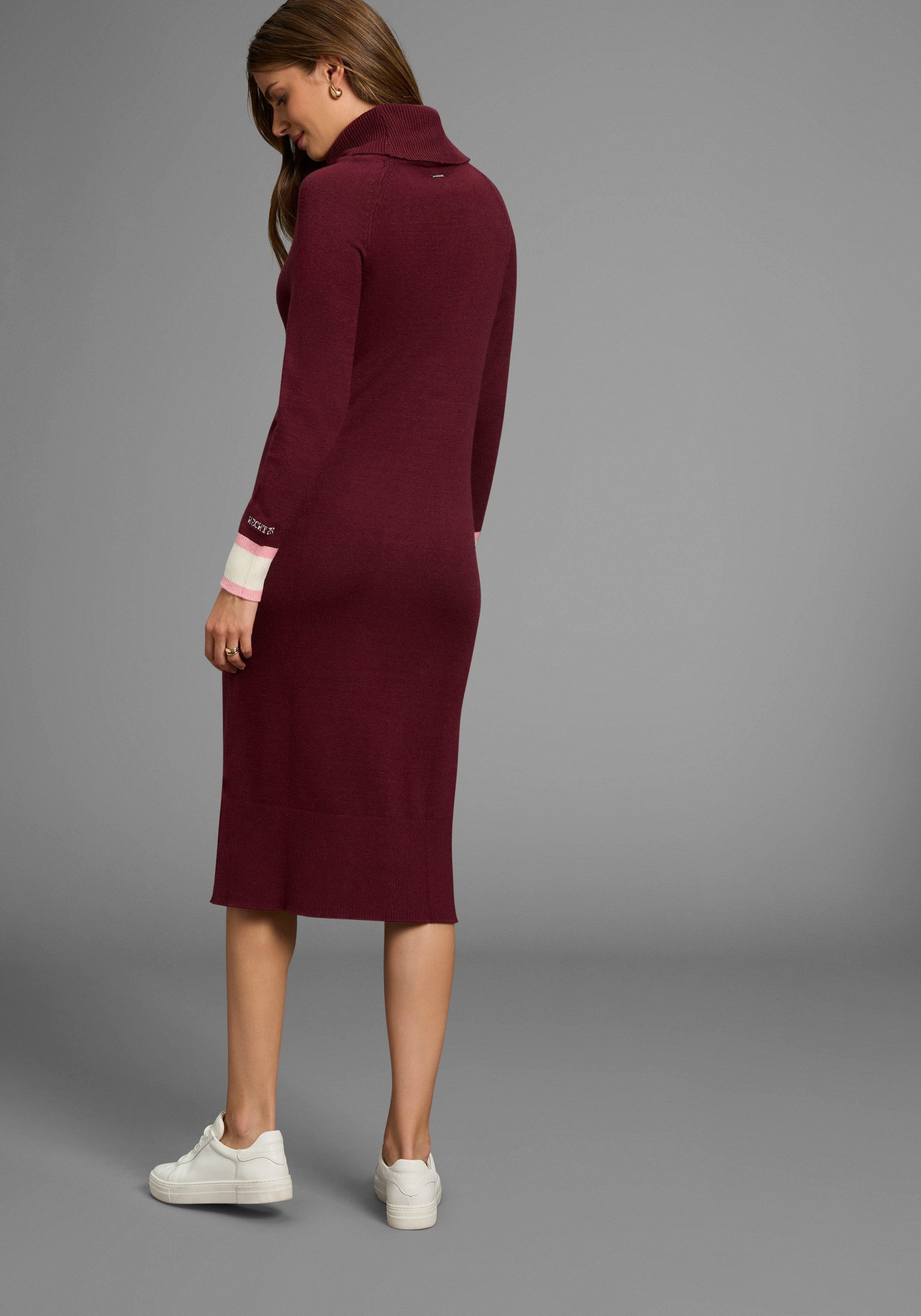 HECHTER PARIS Strickkleid mit Kontraststreifen günstig online kaufen