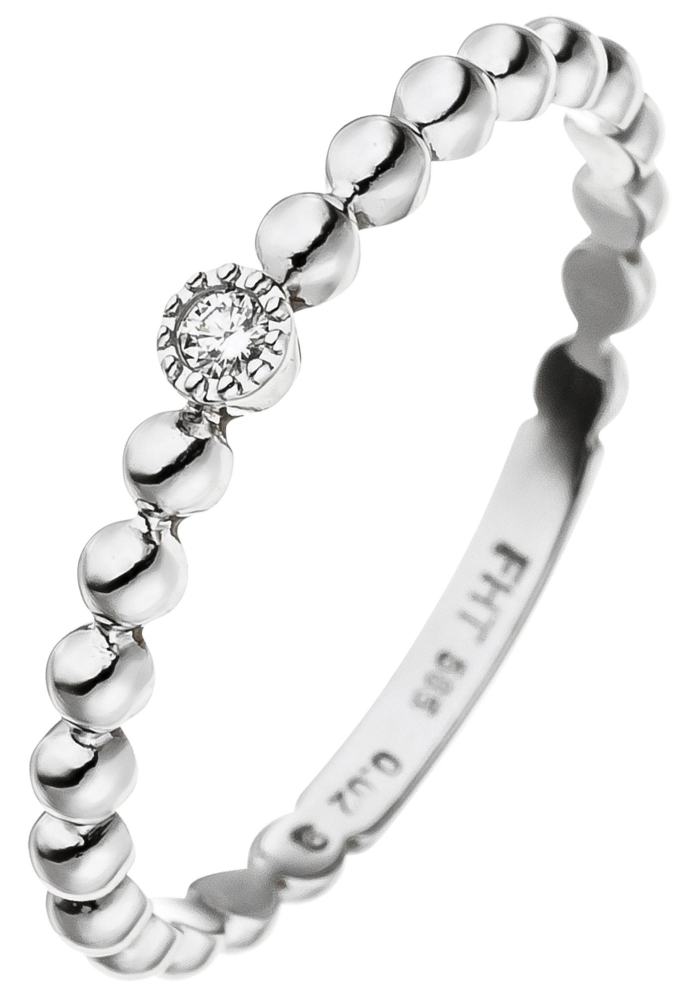 JOBO Diamantring, 585 Weißgold mit Diam... JOBO Diamantring, 585 Weißgold mit Diam...