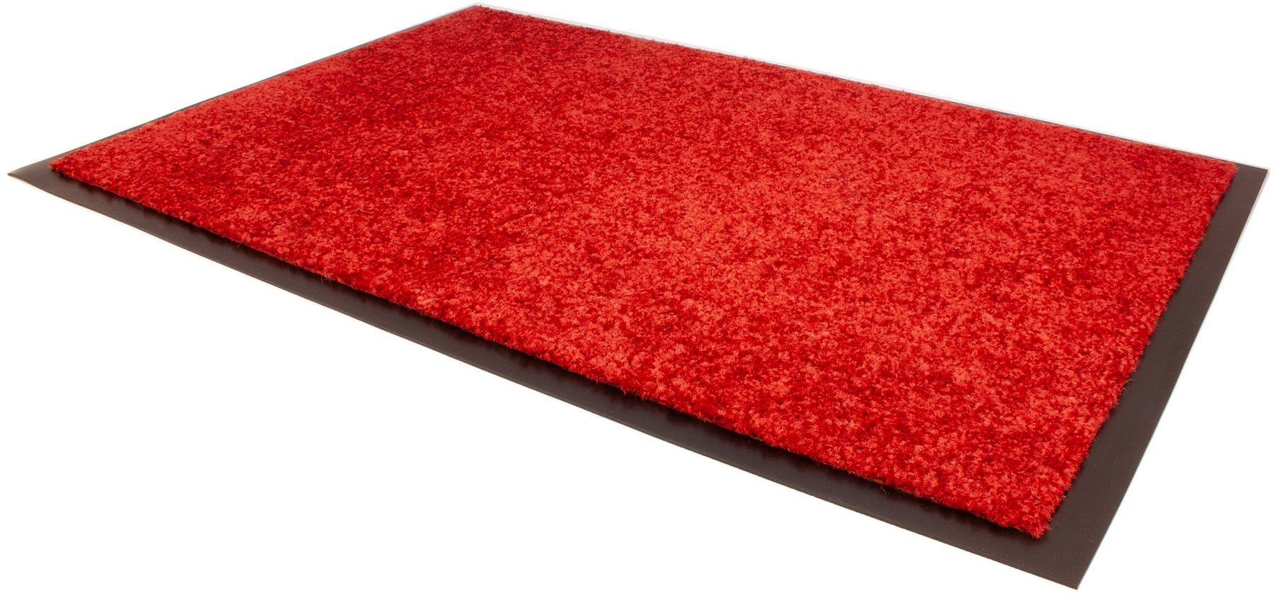 Fußmatte Schmutzfangmatte CLEAN PRO, Primaflor-Ideen rechteckig, Uni-Farben, mm, 8 Schmutzfangmatte, waschbar Textil, Höhe: UV-beständig, in