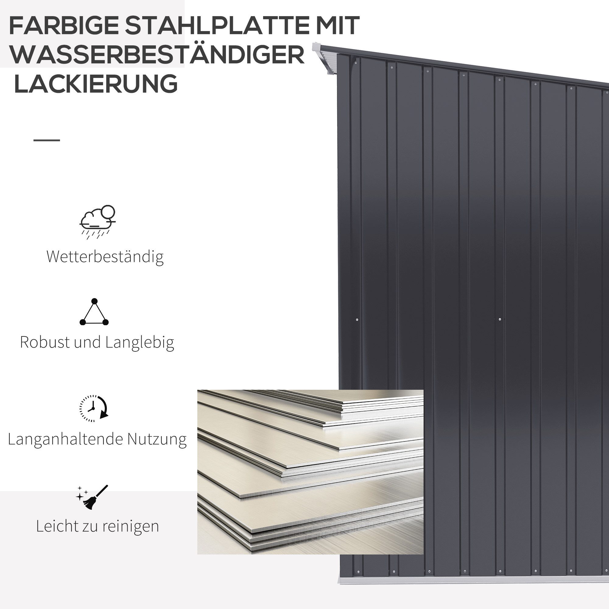 MC Star Gerätehaus Gartenschuppen 1 x günstig online kaufen