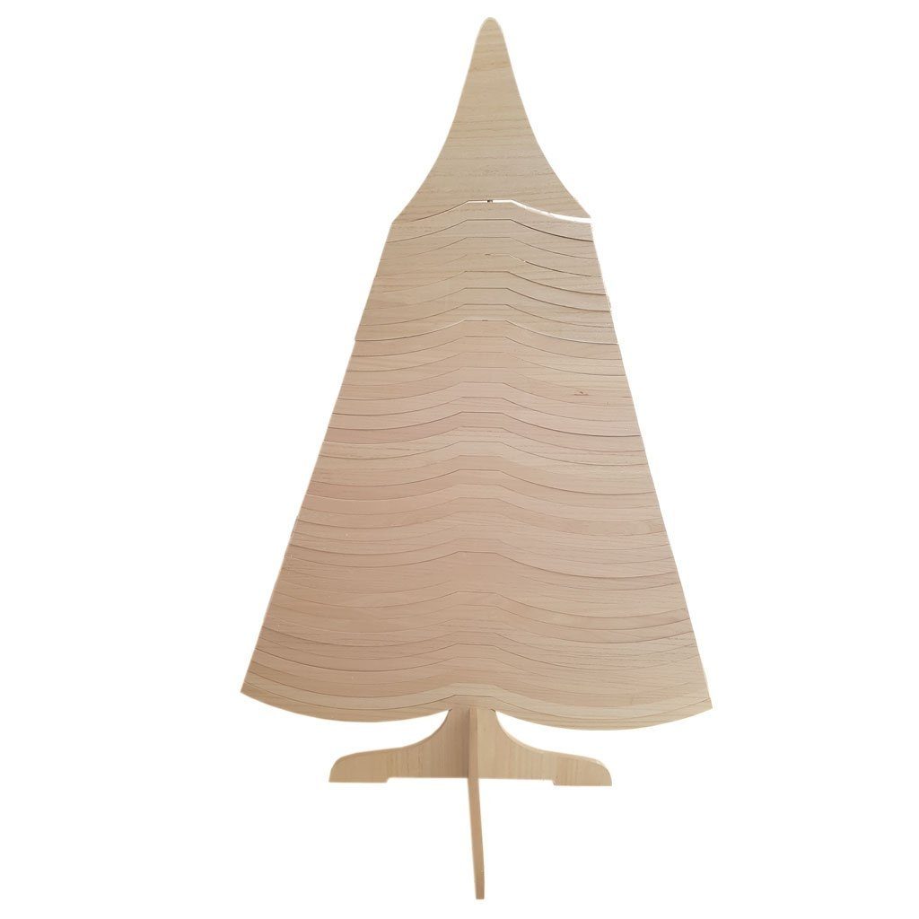 "Klapptanne" aus cm zusammenfaltbar - - Weihnachtsbaum-Tannenbaum AS (furniert), 157x104 Tannenbaum Weihnachtsbaum Deko - Künstlicher 20167, natur Holz