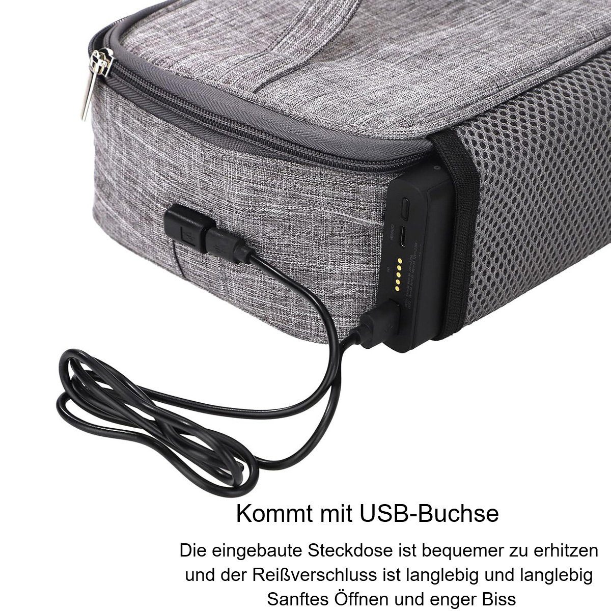 Thermobehälter Geeignet für (1-tlg), Reisen USB-Anschluss, Kühlen/Heizen zum götäzer Tragbare tragbar. Büro, von Lunchbox Lebensmitteln,