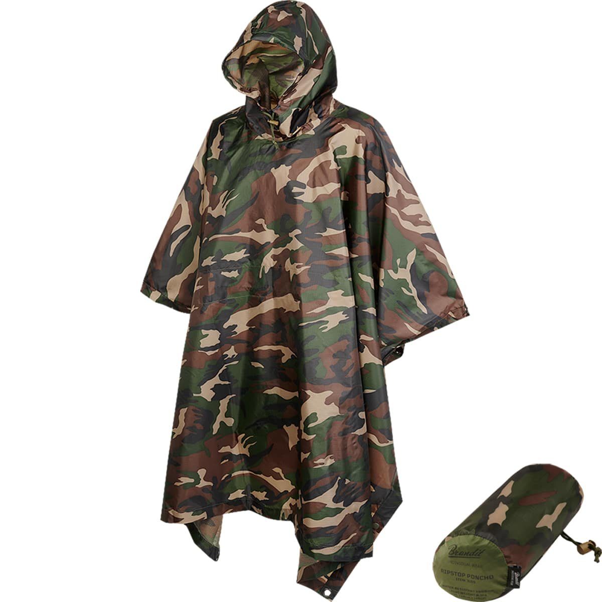 Brandit Regenponcho Bundeswehr Poncho RipStop günstig online kaufen