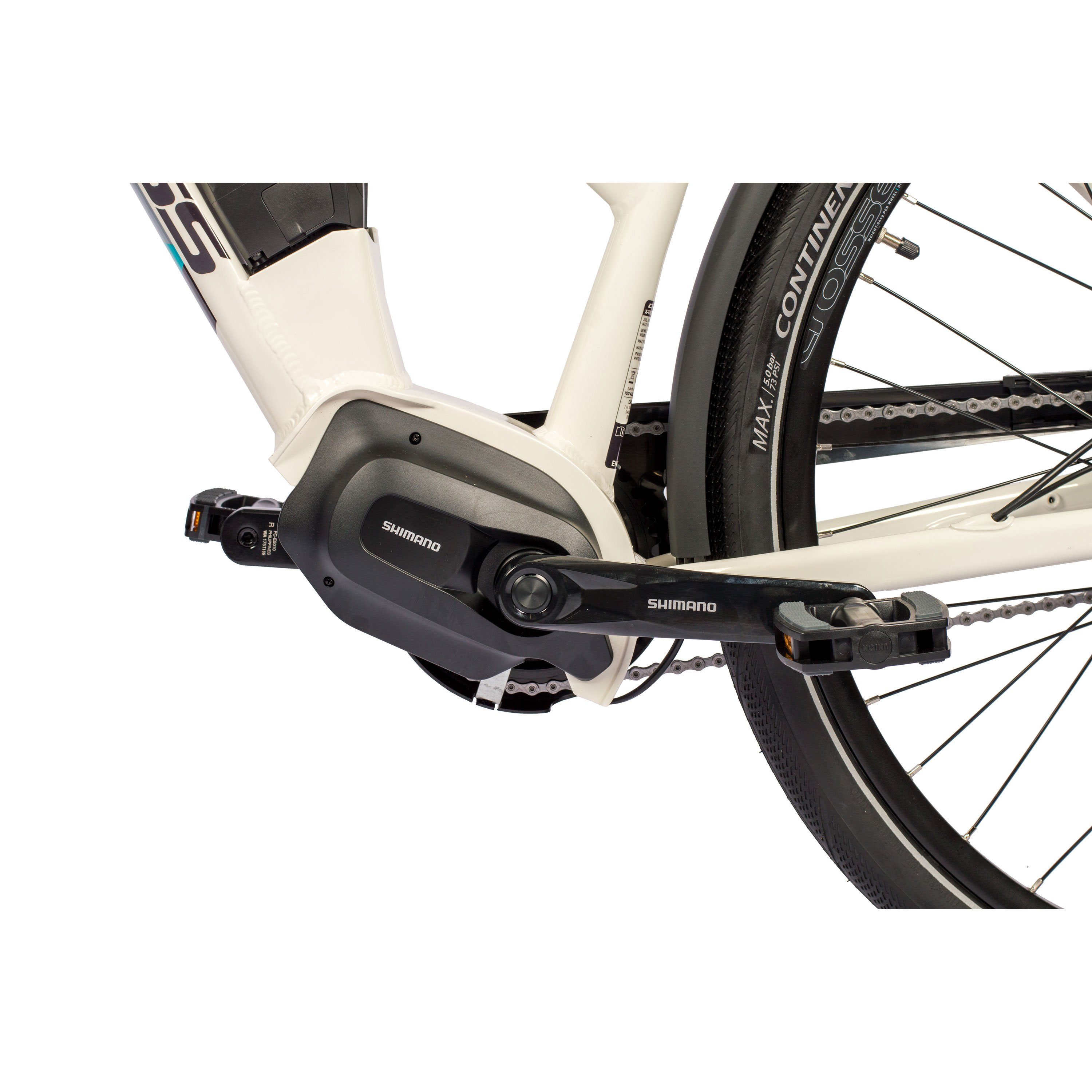 Airtracks E-Bike Cityrad 28 Zoll E-Bike Damen City Fahrrad X-Tron SR2 SHIMANO STеPS E5000 418Wh, 5 Gang, Nabenschaltung, Mittelmotor, 418 Wh, 5 GANG Shimano NEXUS INTER - 48cm 53cm