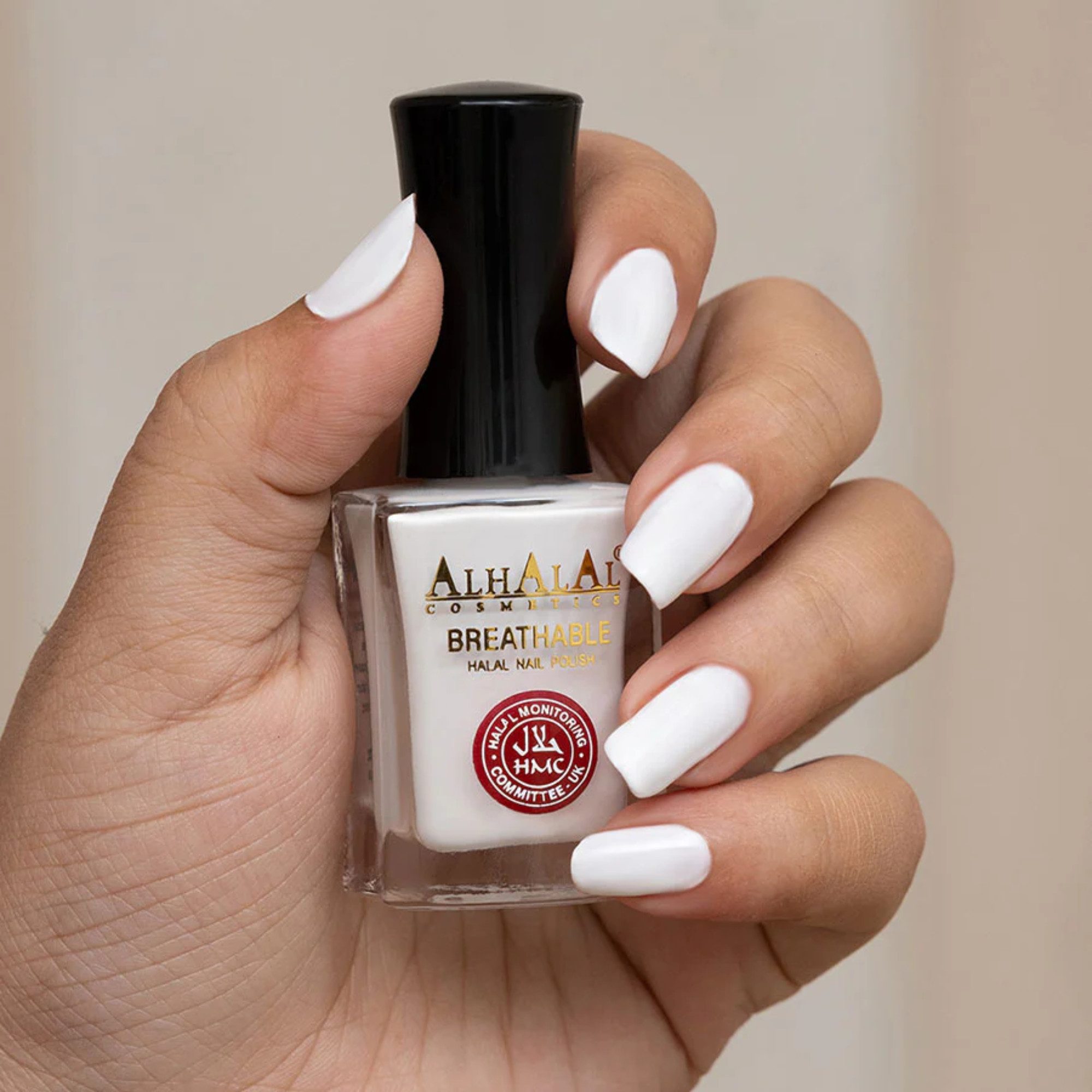 Alhalal Cosmetics Ltd. Nagellack Atmungsaktiver Halal Nagellack – alkoholfrei & wasserdurchlässig, Halal HMC-Zertifiziert,Vegan & alkoholfrei