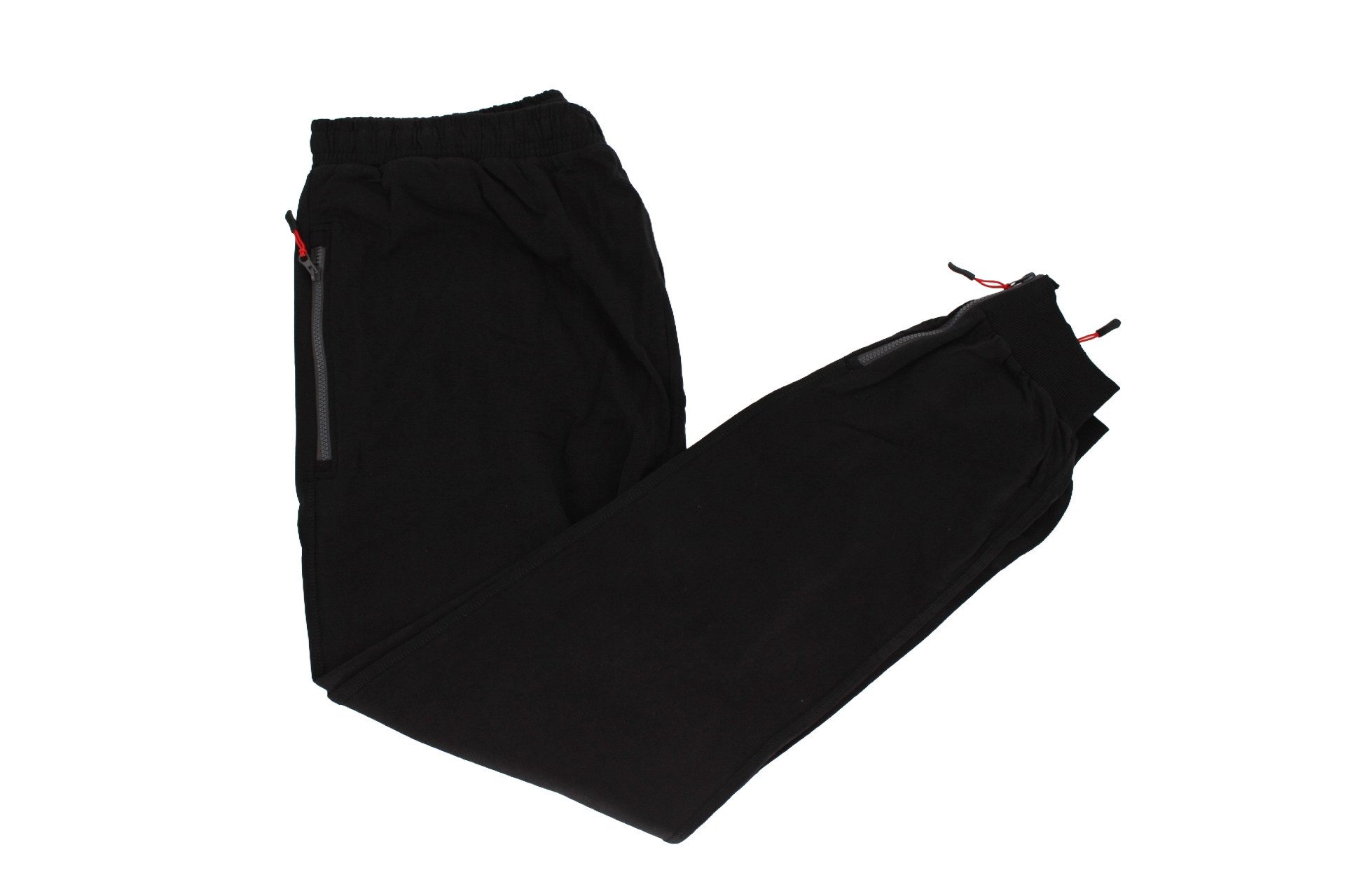 ADAMO Jogginghose Jogginghose mit Bünchen schwarz Schwarz