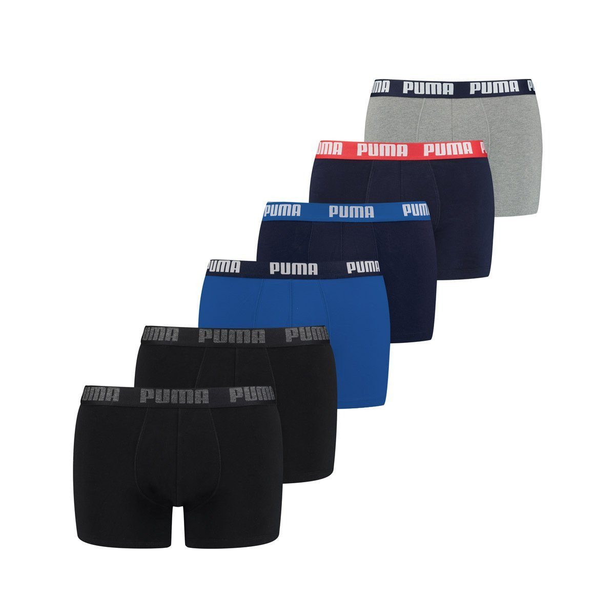 PUMA Boxershorts PUMA Herren Basic Boxershorts 6P (6-St., 6er Pack) günstig online kaufen