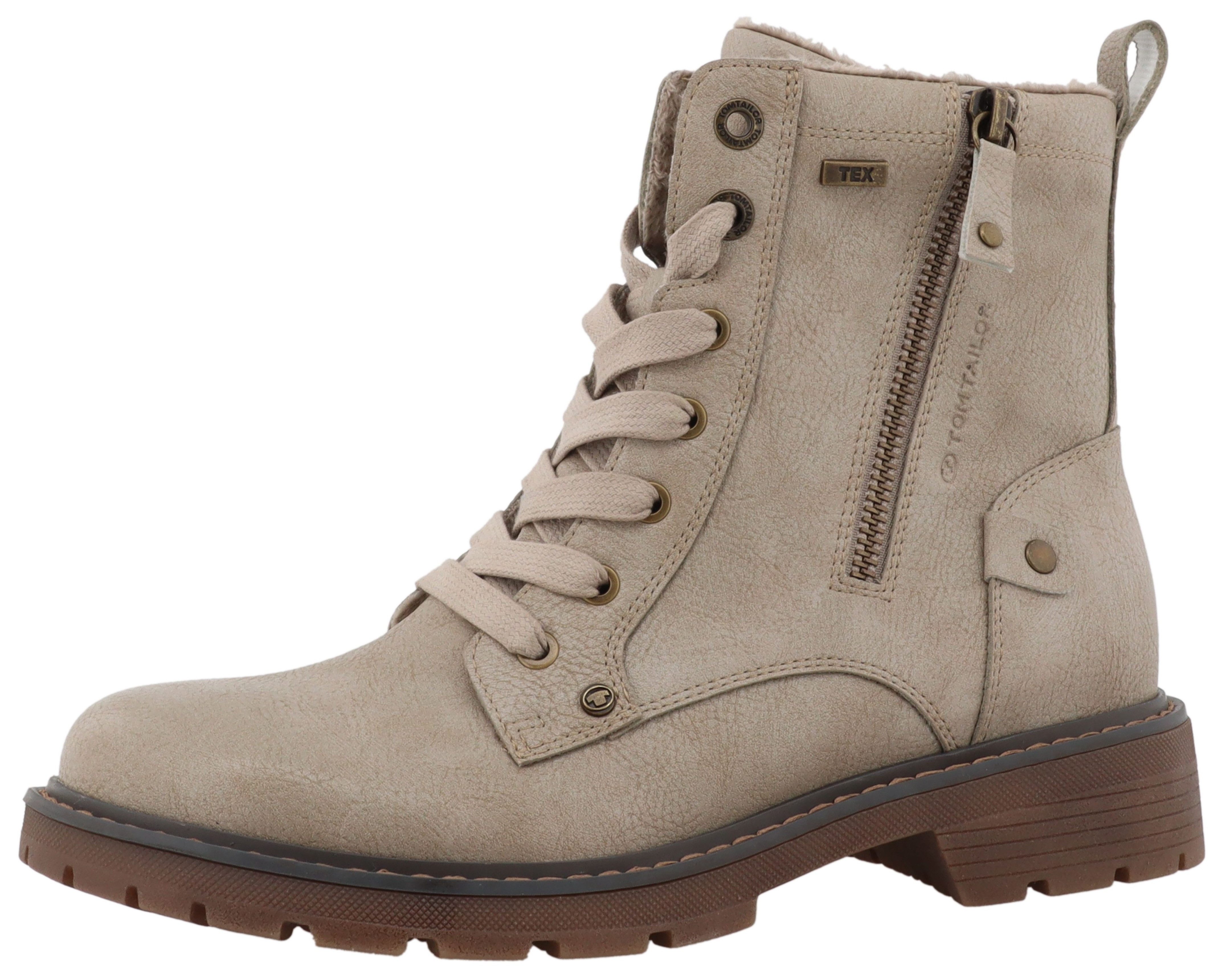 TOM TAILOR Winterboots Workerboots, Hiking Boot mit Blockabsatz