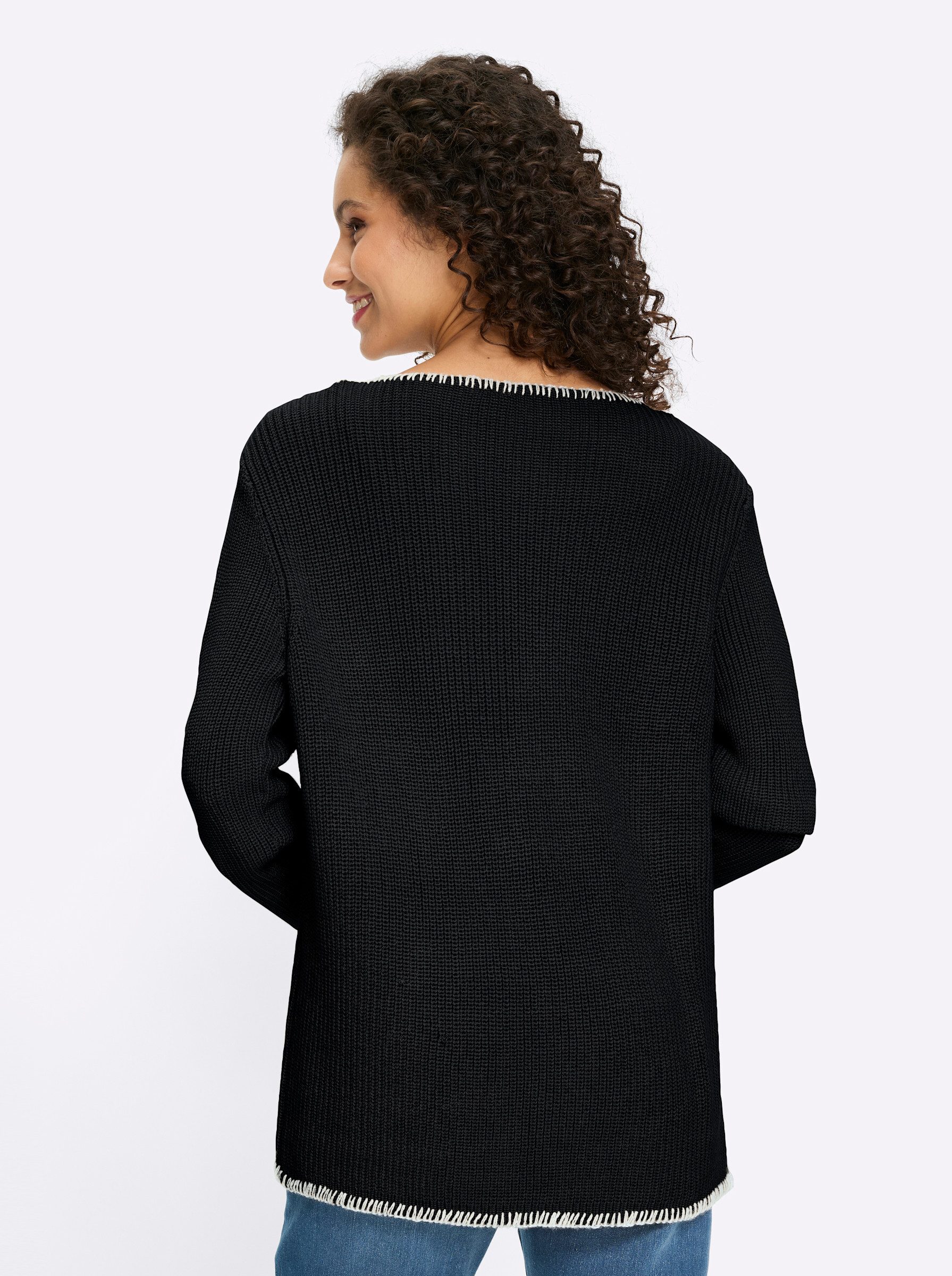 heine Strickjacke Cardigan Langarm Rippoptik günstig online kaufen