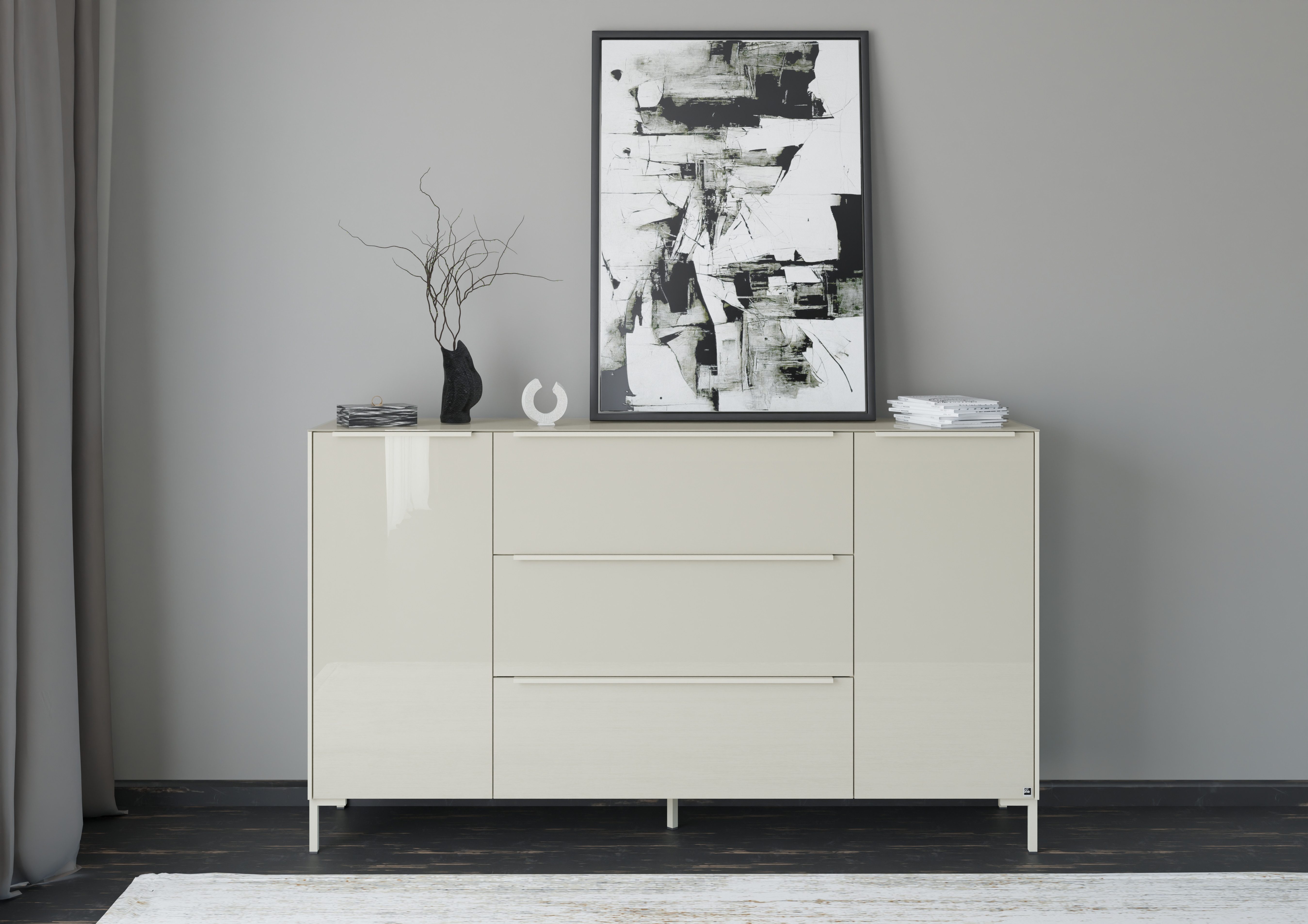 set one by Musterring Sideboard Reno (1 St), Mit Winkelfuß in diversen Farben, 108 cm Höhe & Farbauswahl