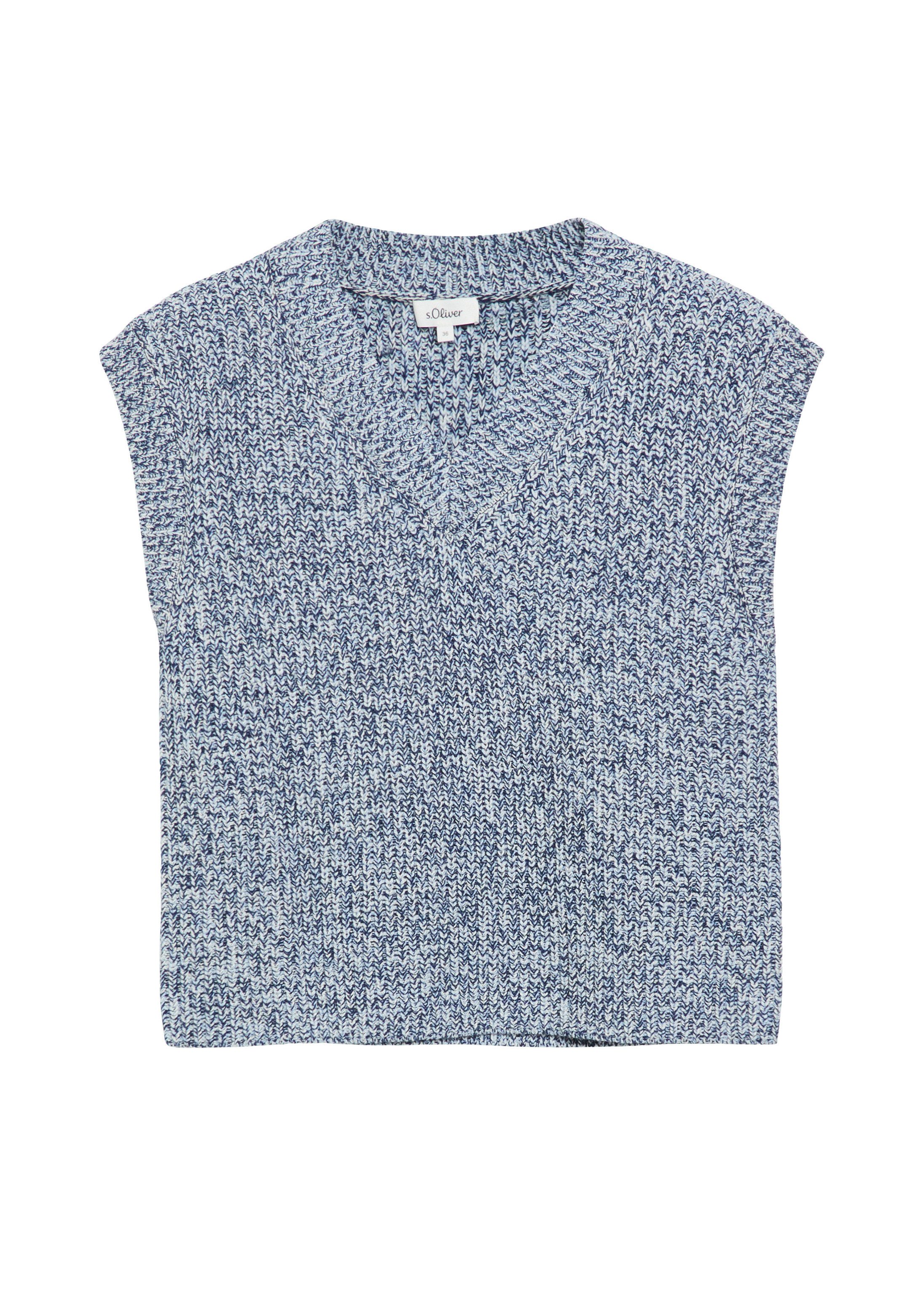 s.Oliver Kurzarmpullover Strickpullover Strickpullover