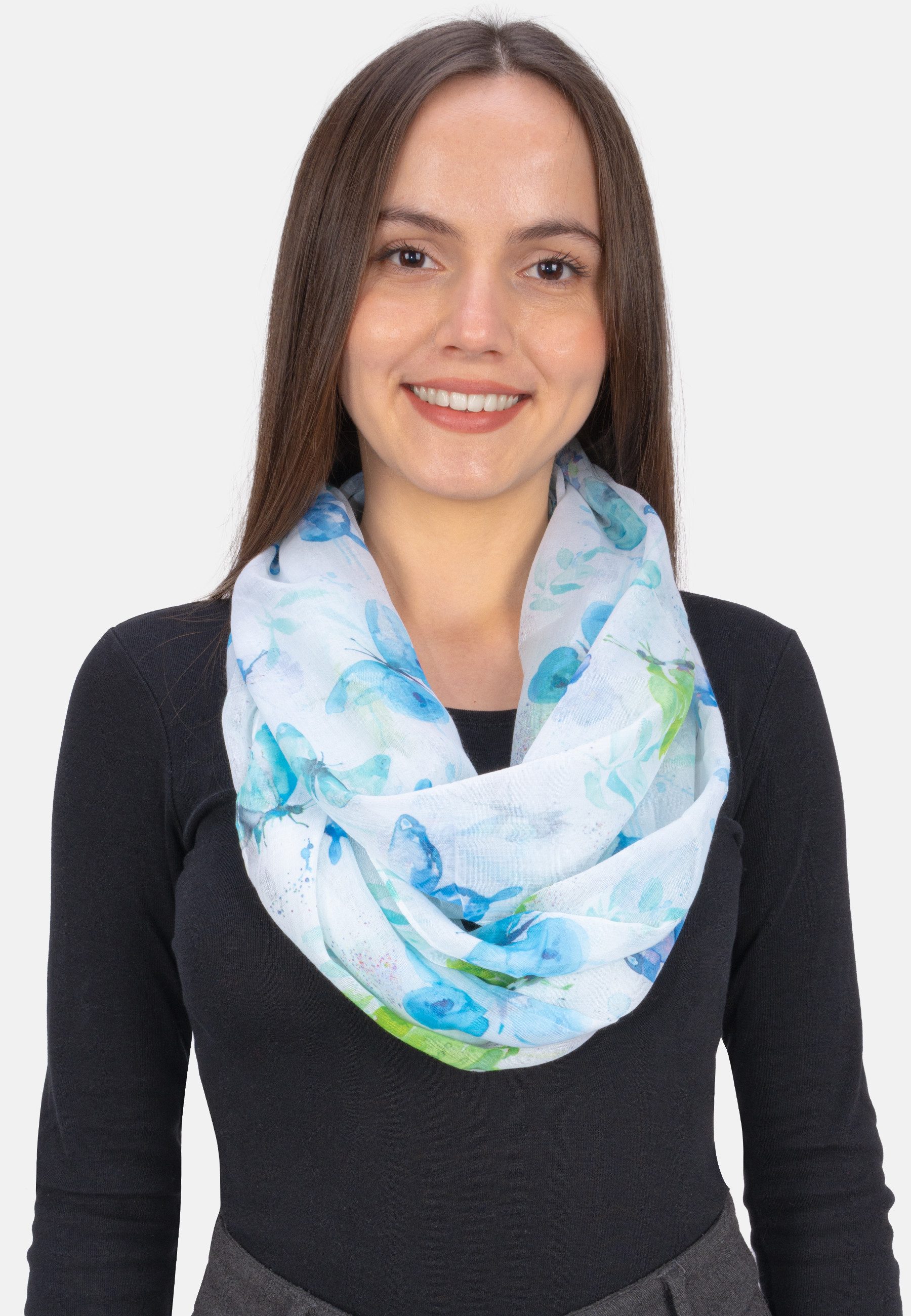 Seasons of April Loop Loop Emily, Leichter Damen Loop mit Aquarell Schmette günstig online kaufen