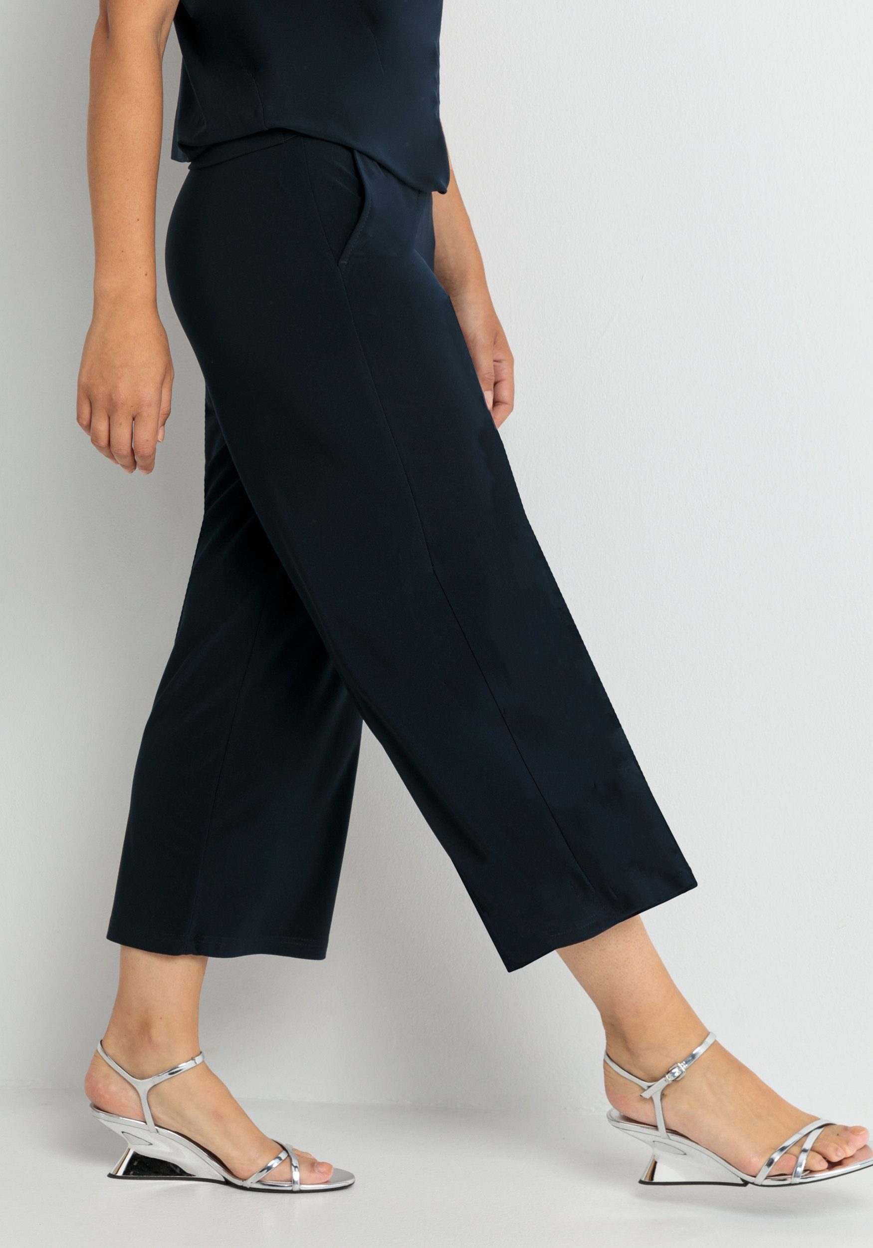 bianca Culotte PARIGI - Stoffhose mit verkürztem, weitem Bein – Bild 3 von 5