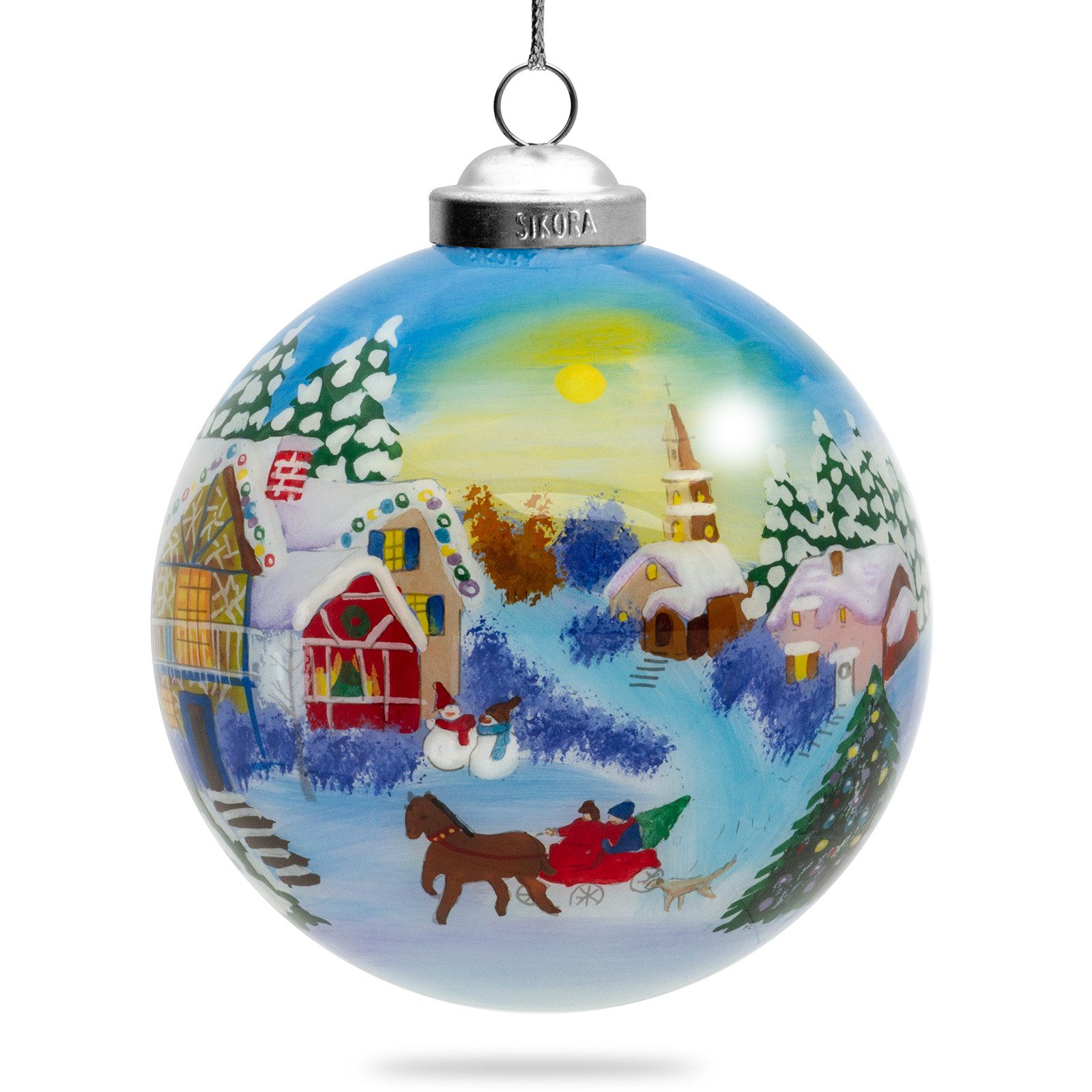 SIKORA Christbaumschmuck SIKORA K10-47 WINTERDORF NO.3