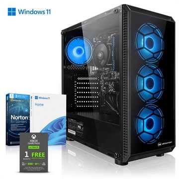 Megaport Gaming-PC (AMD Ryzen 7 5700G 8x3,80 GHz 5700G, AMD Radeon Vega 8, 32 GB RAM, 500 GB SSD, Luftkühlung, Windows 11, WLAN)