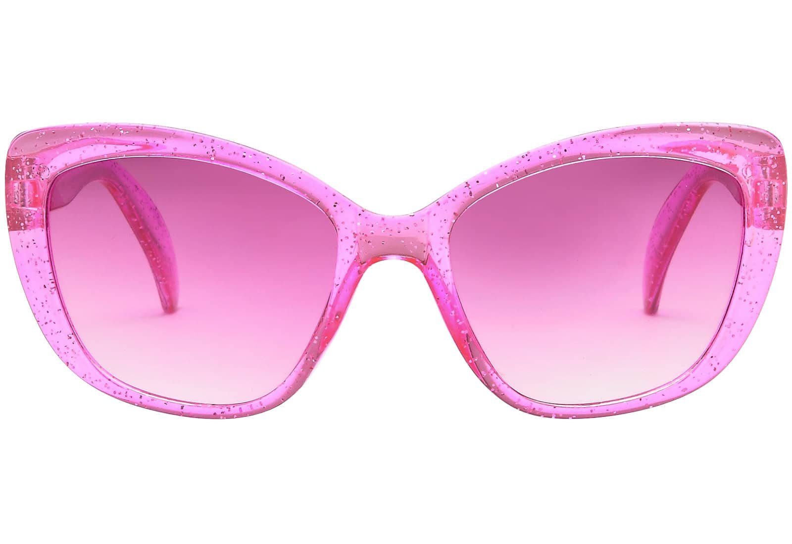 BEZLIT Eyewear Retrosonnenbrille Mädchen Kinder Sonnenbrille Cat-Eye Stil (1-St) mit durchsichtigen Bügel