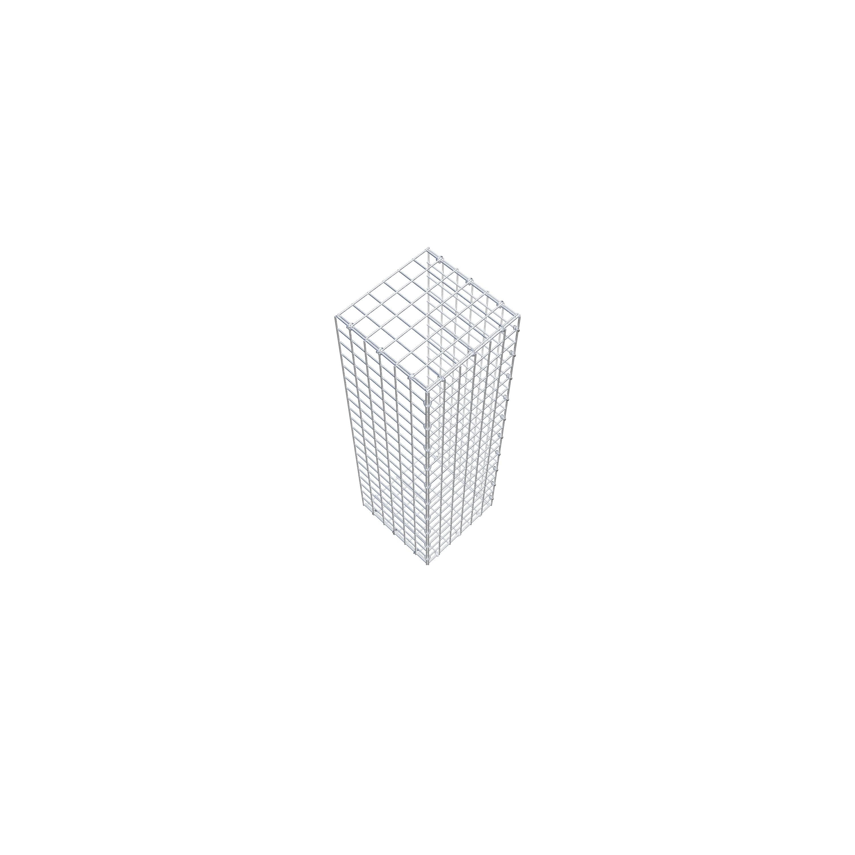 Thumbnail - Gabiona Gabionenzaun Anbaugabione Typ 2 100 cm x 30 cm x 30 cm (L x H x T), Maschenweite 5, (Anbaugabione Typ 2 100 cm x...