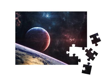 puzzleYOU Puzzle Planeten in den Tiefen des Weltraums, 48 Puzzleteile, puzzleYOU-Kollektionen Astronomie