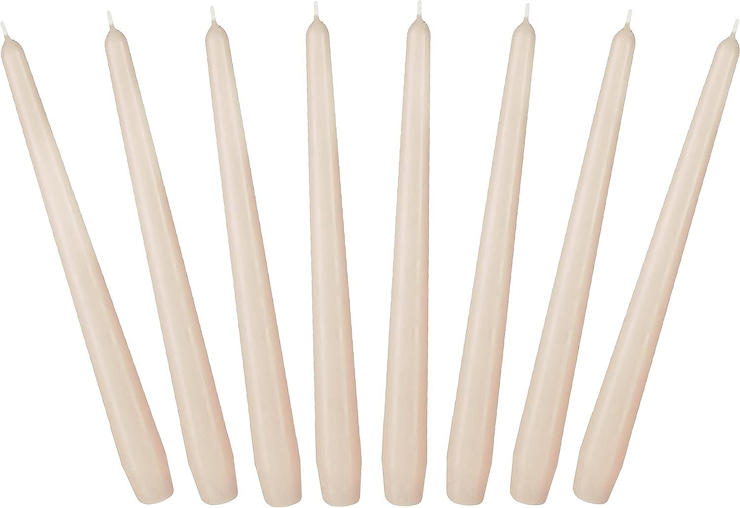 BRUBAKER Spitzkerze für Kerzenständer und Kerzenhalter - (Leuchterkerzen Set, 8-tlg), lange, tropffreie Deko Kerzen mit langer Brenndauer