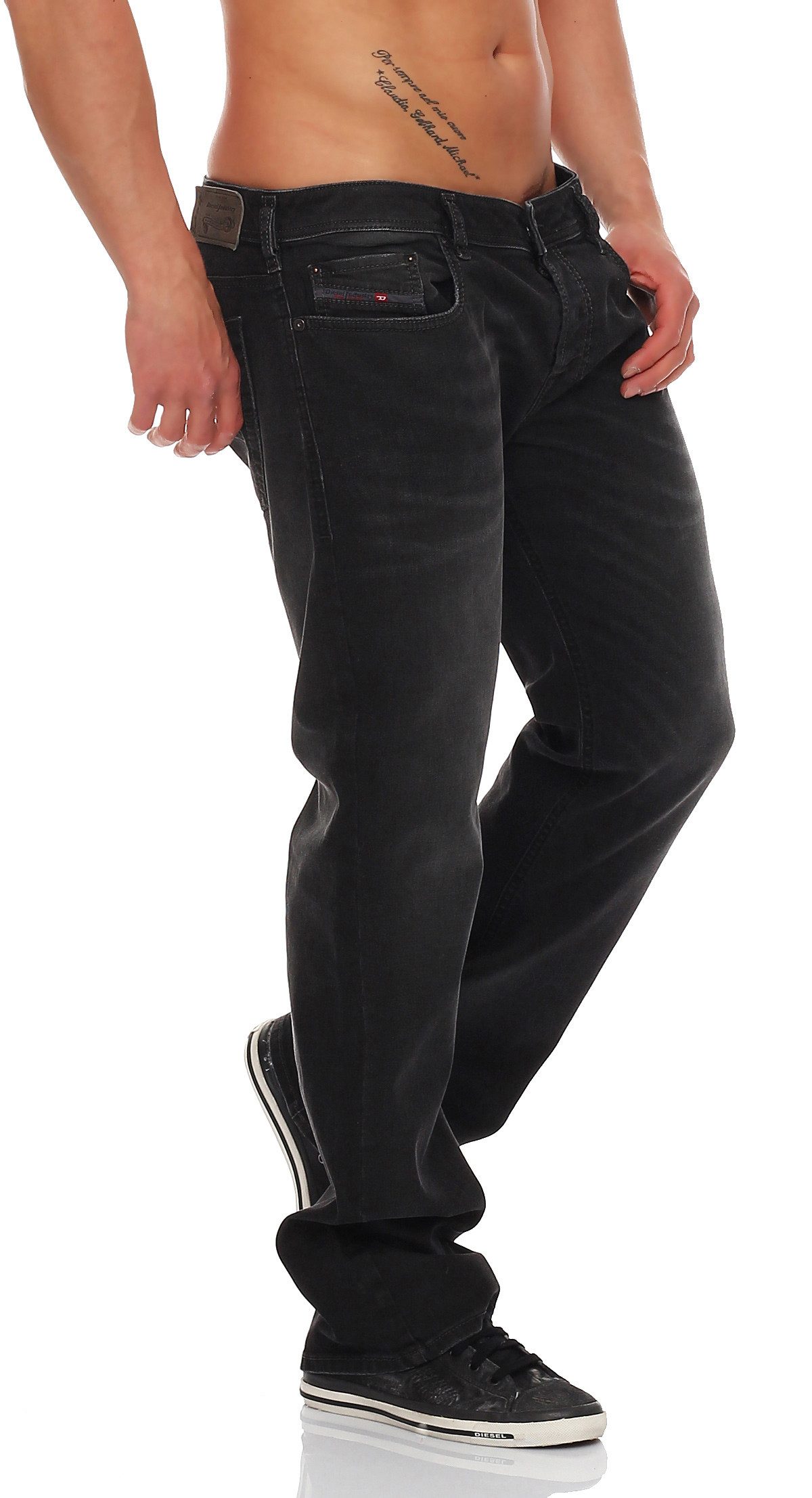 Diesel Bootcut-Jeans Herren ZATINY - 0822R 5-Pocket-Style