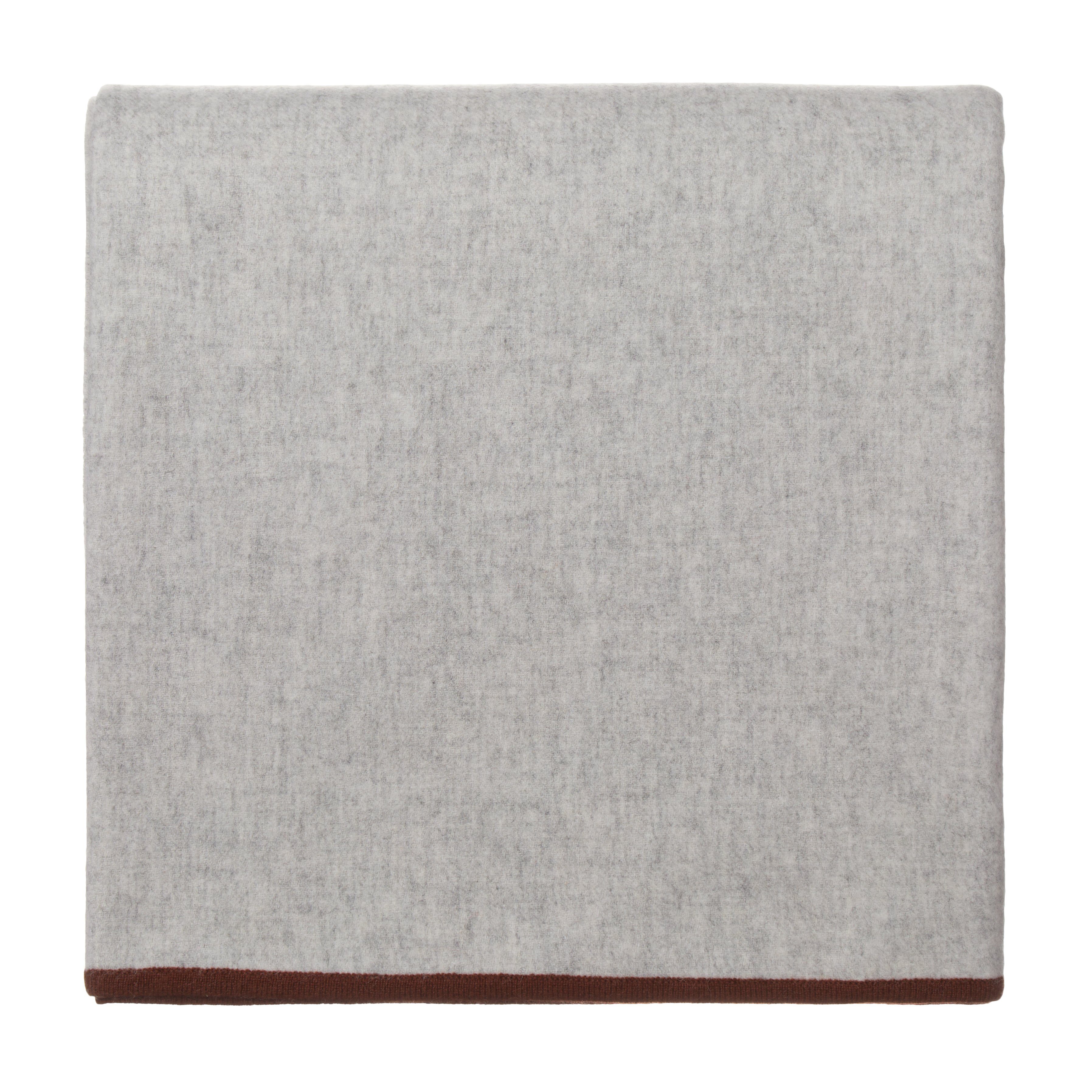 Wolldecke Kaschmir-Merinodecke Alxa, Urbanara, Kaschmir-Merinodecke in neutralen Tönen