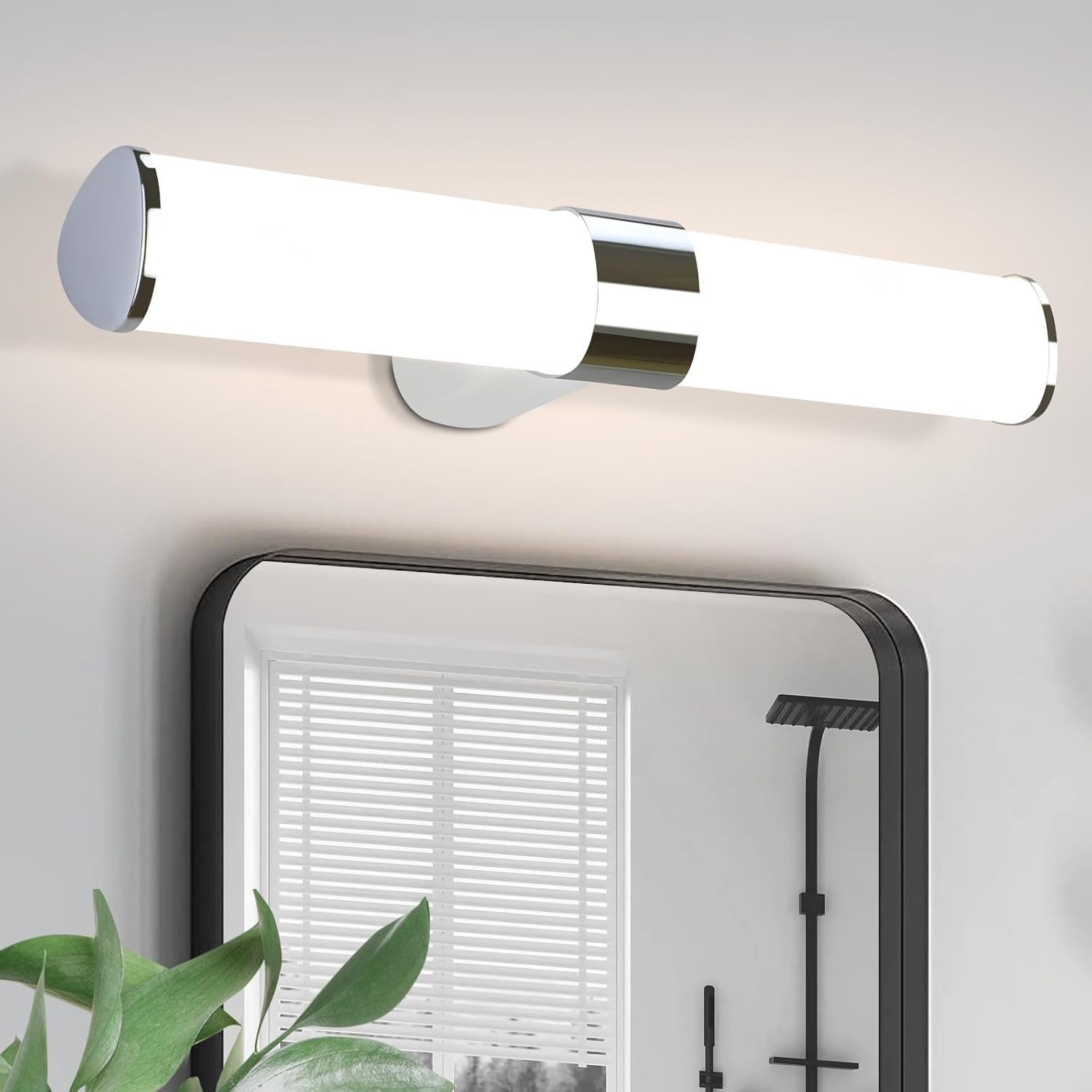 Nettlife LED Spiegelleuchte Bad Spiegellampe Badleuchte Chrom Wandlampe, LE günstig online kaufen