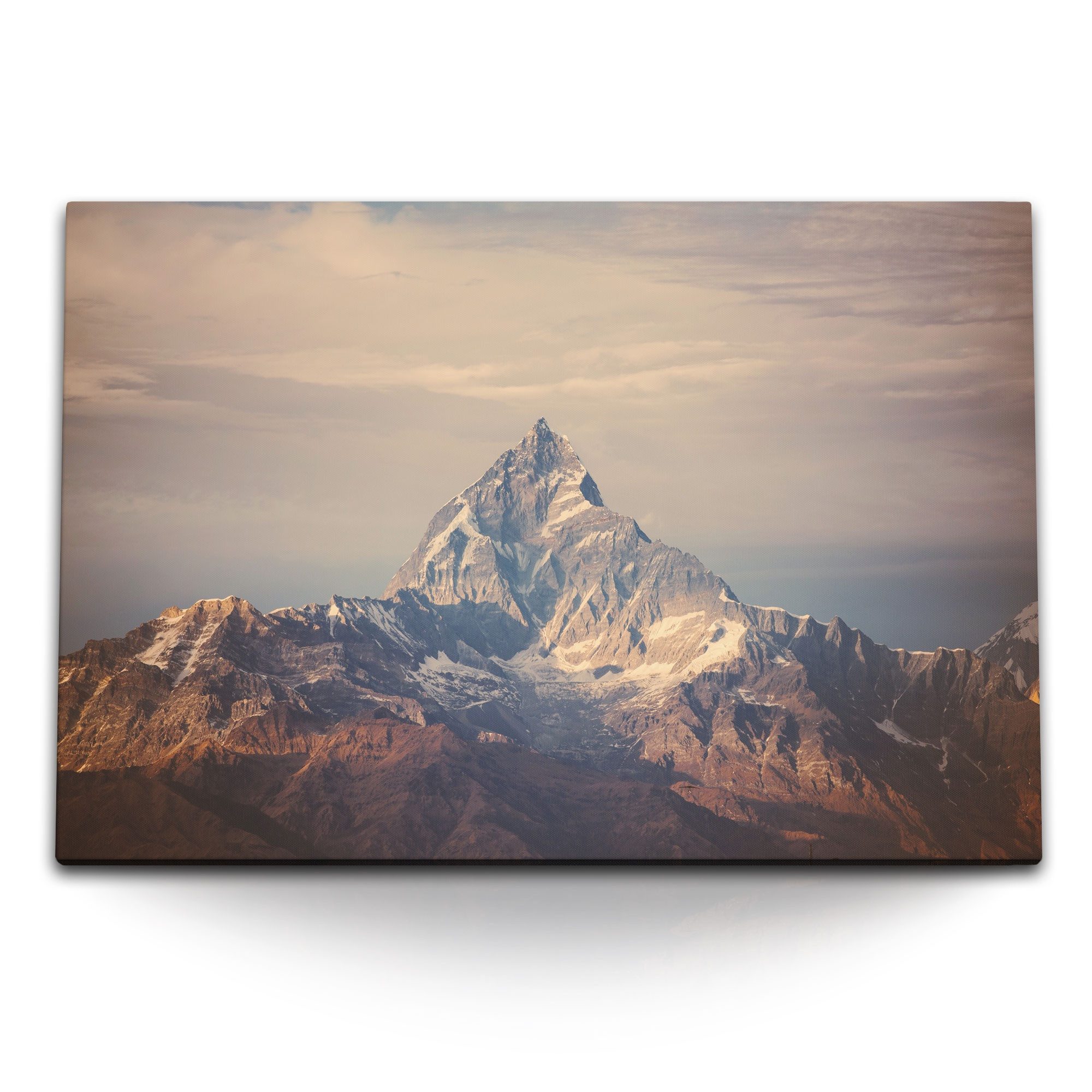 Leinwandbild 120x80cm Wandbild auf Leinwand Himalaya Berge Berggipfel Gipfel Natur