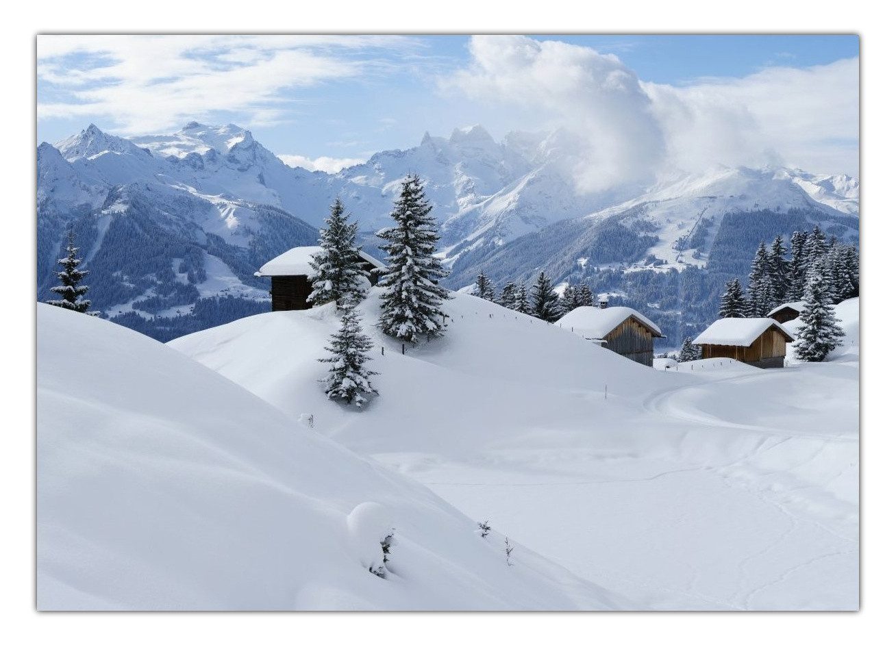 LYSCO Poster XXL Plakat Winter, Winterlandschaft, Schnee, Winter Bergwelt ( günstig online kaufen