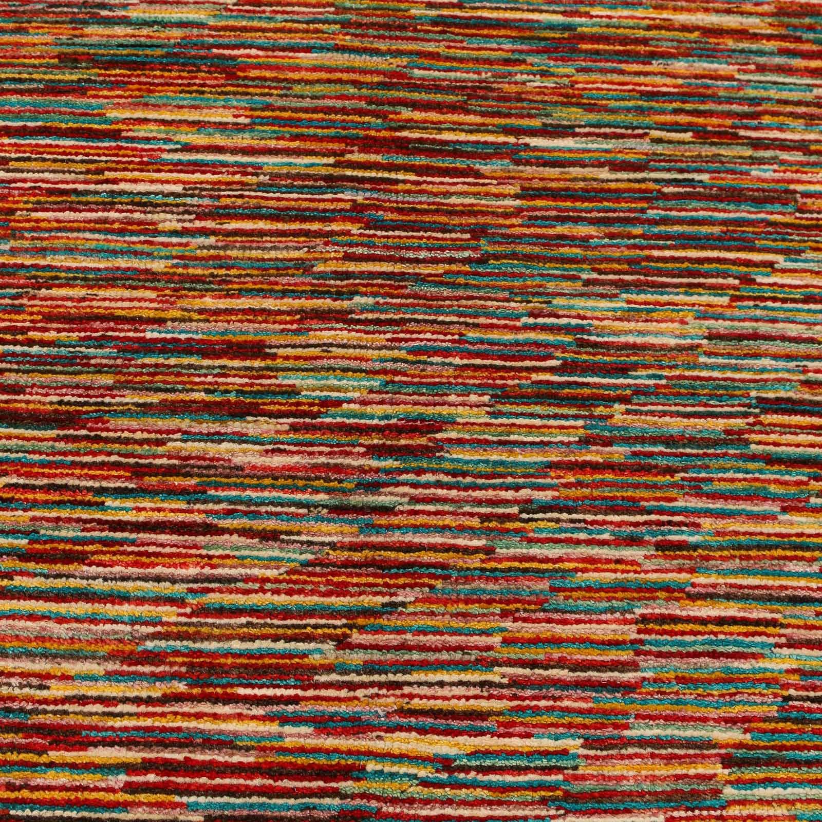 Wollteppich 294 Höhe: morgenland, Multicolore 192 Streifen mm, rechteckig, x 8 cm, Handgeknüpft