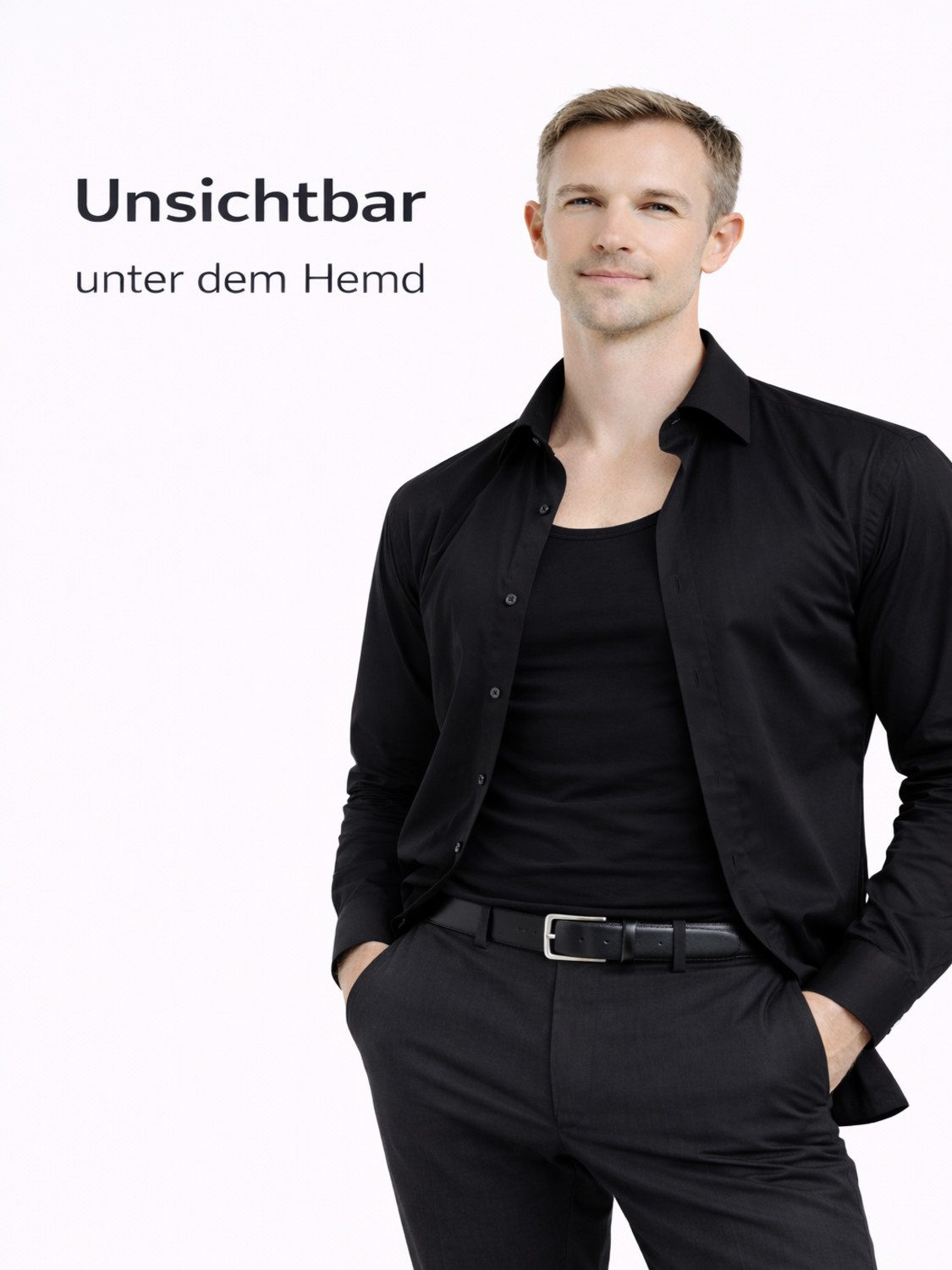 NERS Unterhemd (4er Pack) 100% Baumwolle für Herren Feinripp Tank Top, in Geschenkbox (4-St., 4er-Pack) Premium Qualität Unterhemden, atmungsaktiv & hautfreundlich