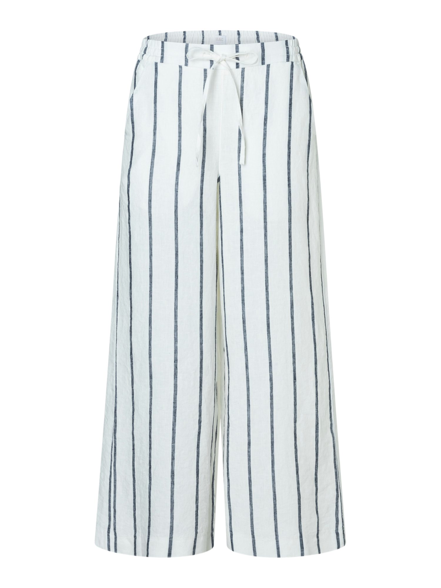 MAC Leinenhose gestreift mit Kordelzug