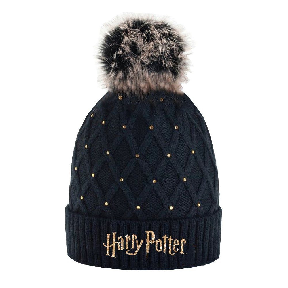 Harry Potter Bommelmütze Harry Potter Damen Mädchen Wintermütze Gr. 54 bis 56