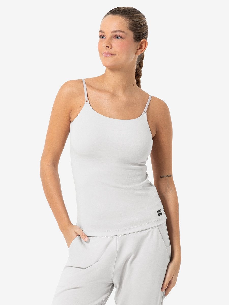 SUPER.NATURAL Sporttop für Damen, Merino FLEXY TOP Stretch, atmungsaktiv, BH Funktion