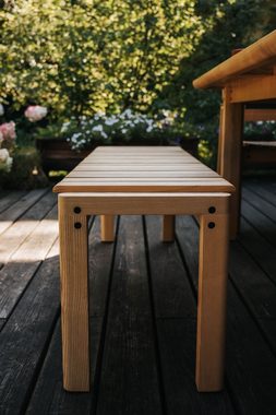 FAVRE Esszimmer-Set HolzHarmonie Esstisch mit 4 Stühlen und Sitzbank aus Massivholz, (Spar-Set, 6-St., bestehend aus Tisch, 4x Stuhl, 1x Sitzbank)