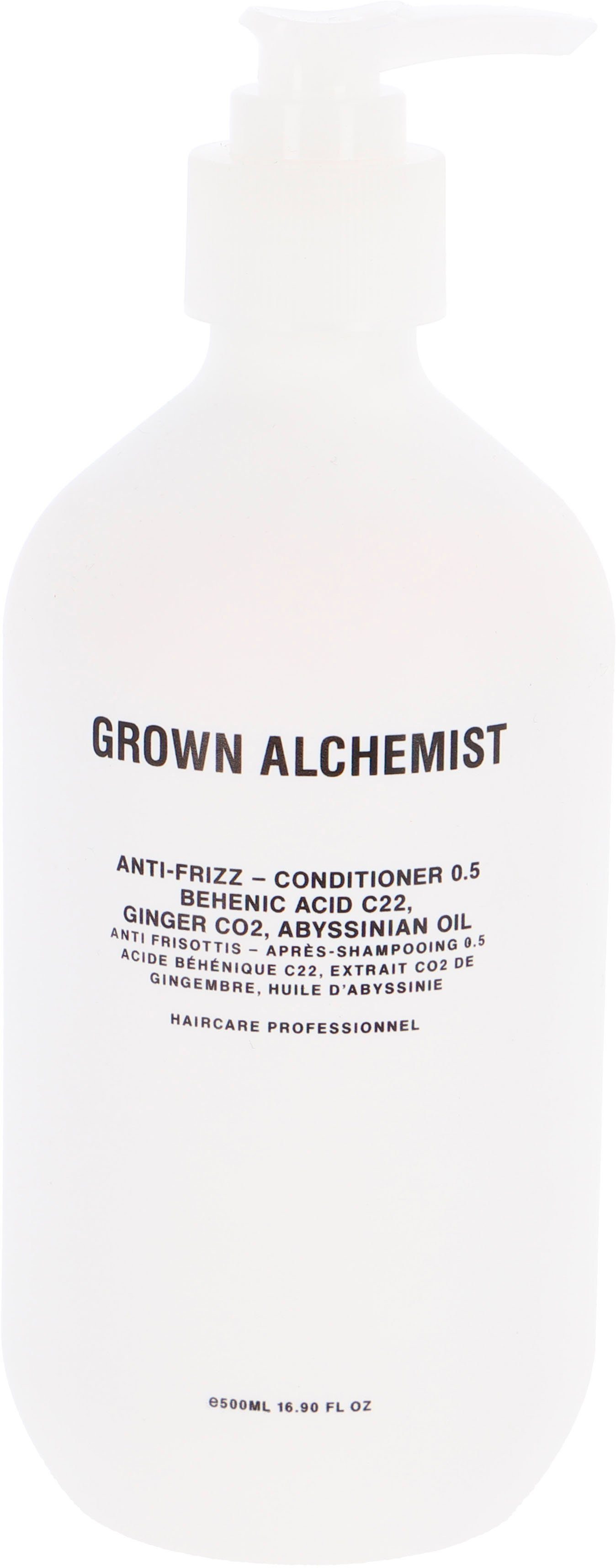Haarspülung GROWN Acid Ginger Oil ALCHEMIST 0.5:, Abyssinian Anti-Frizz Behenic CO2, Conditioner - C22,