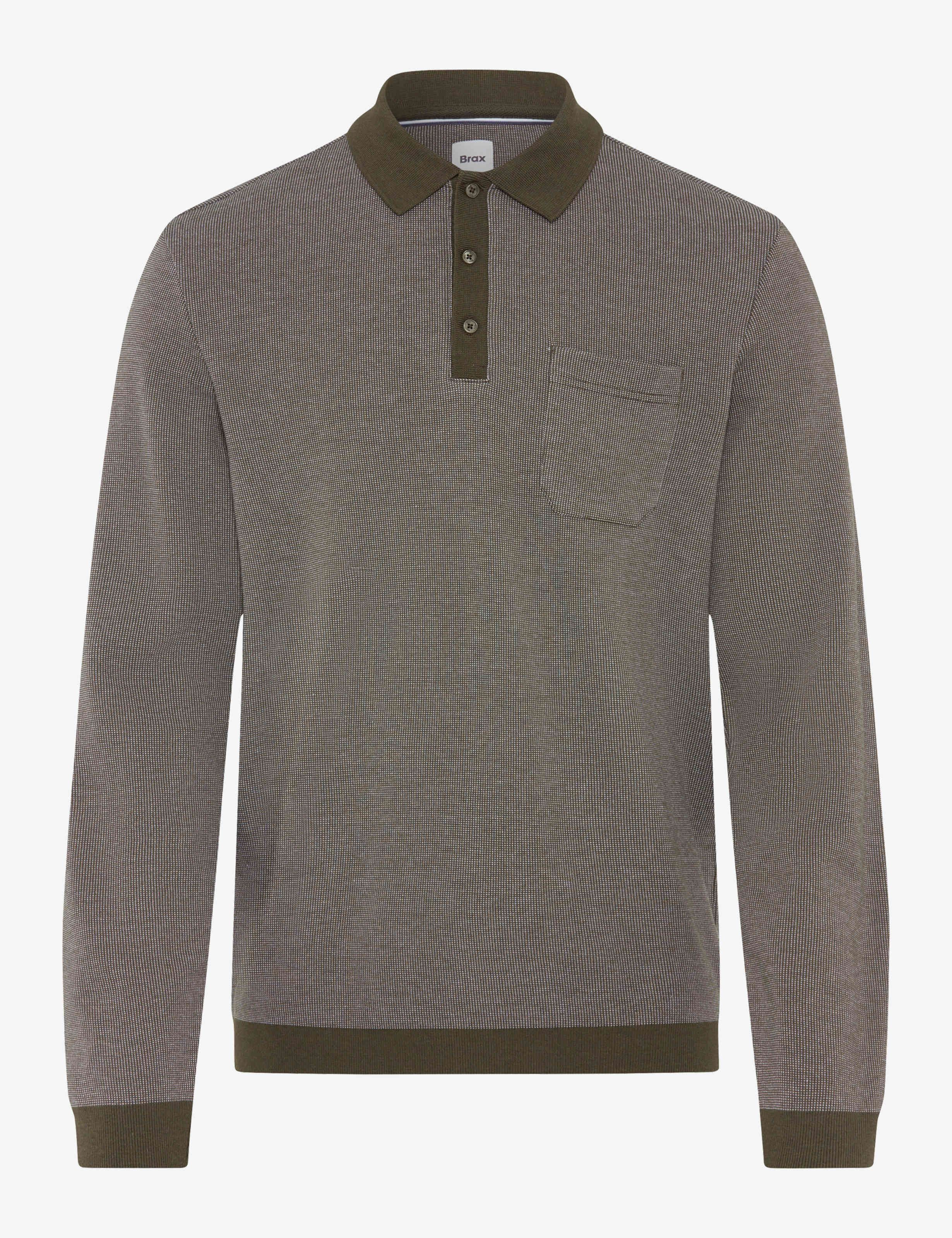 Brax Langarm-Poloshirt