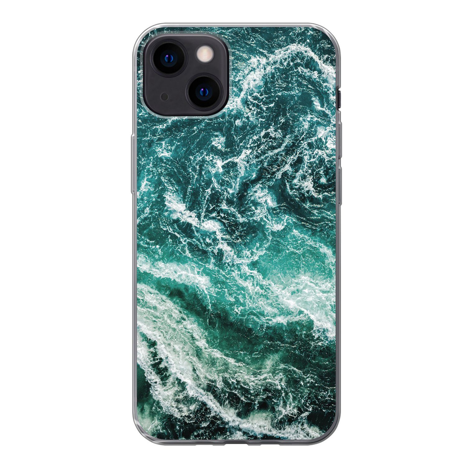 MuchoWow Handyhülle für Apple iPhone 13 Marmor - Gemustert - Natursteine, Smartphone-Bumper, Print, Handy Schutzhülle Dünn