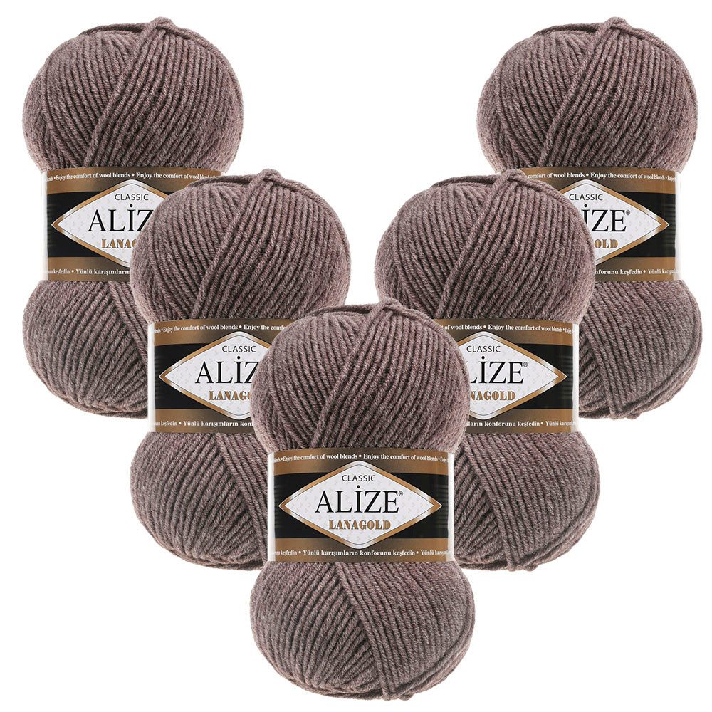 Alize 5 x ALIZE Lanagold Häkelwolle, 240 m, Handstrickgarn,Yarn,Strickgarn,Häkeln