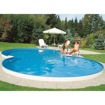 Waterman Achtformpool Stahlwandpool achtform Exklusiv 725x460x120 cm, St (Einzelbecken), verzinkte Stahlwand