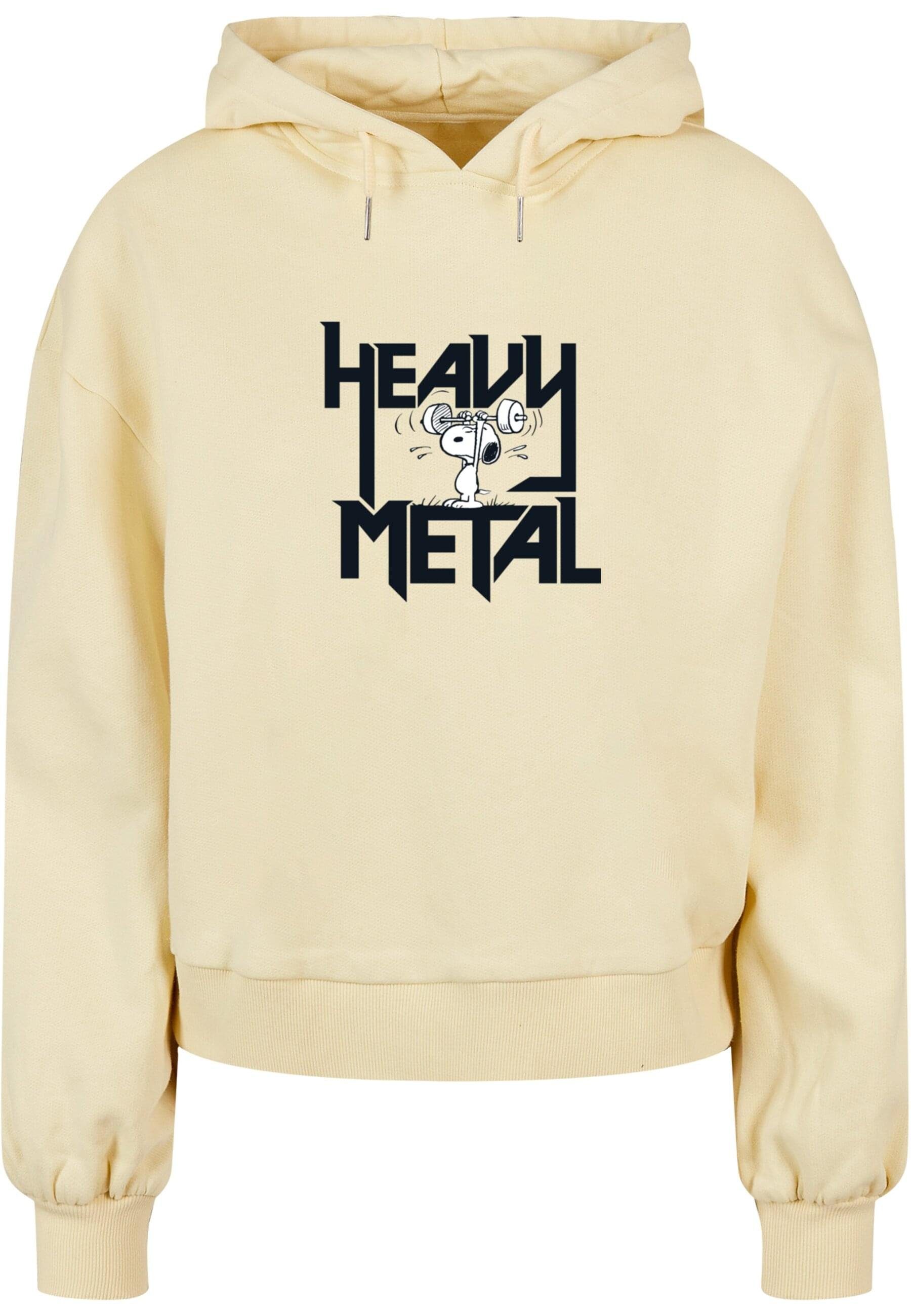 Merchcode Kapuzenpullover Merchcode Damen Peanuts - Heavy Metal Organic Oversized Hoody (1-tlg)