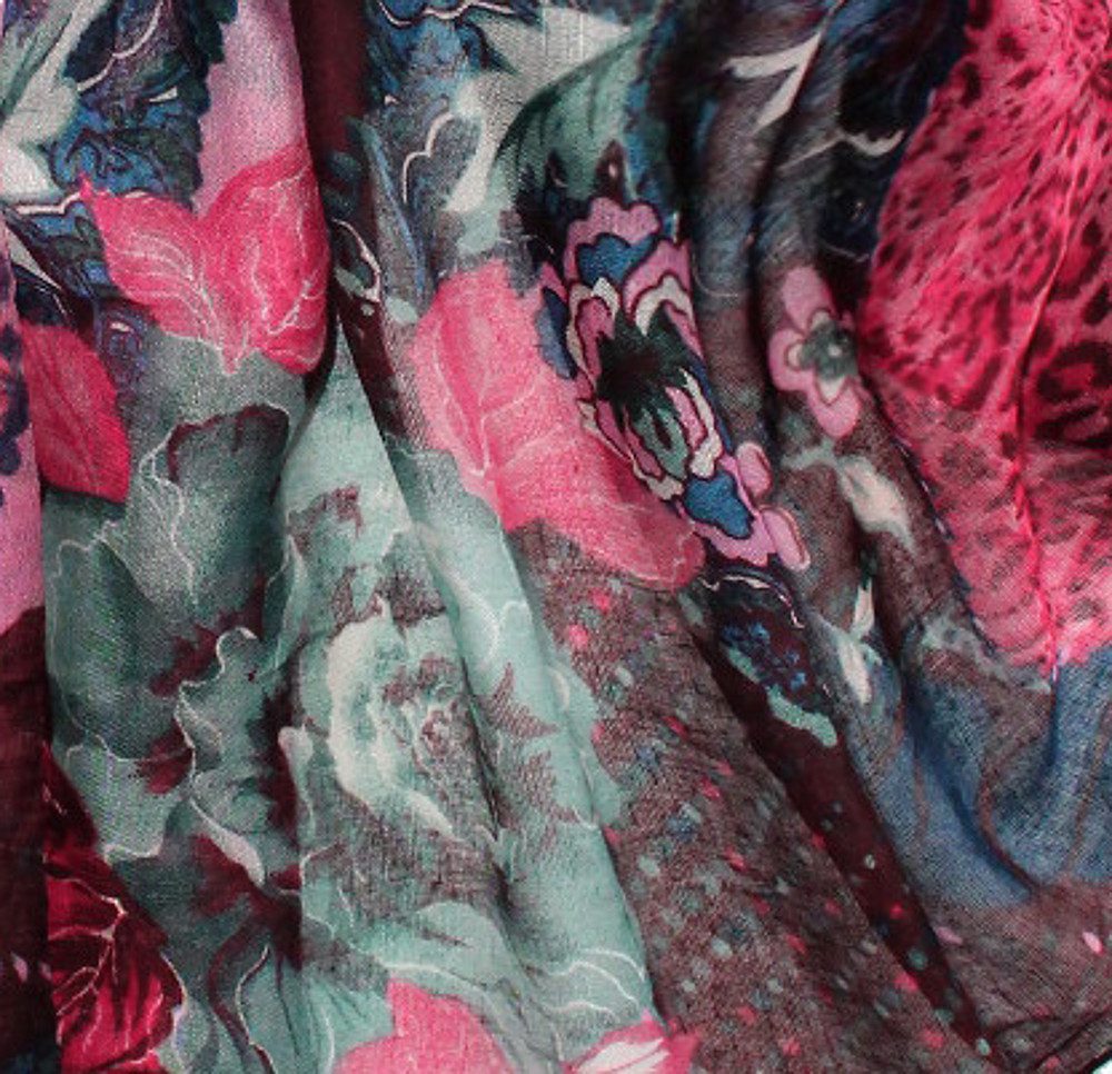 dy_mode Loop XXL Loop Schal Geblümt Rundschal Rosen Muster Schlauchschal günstig online kaufen