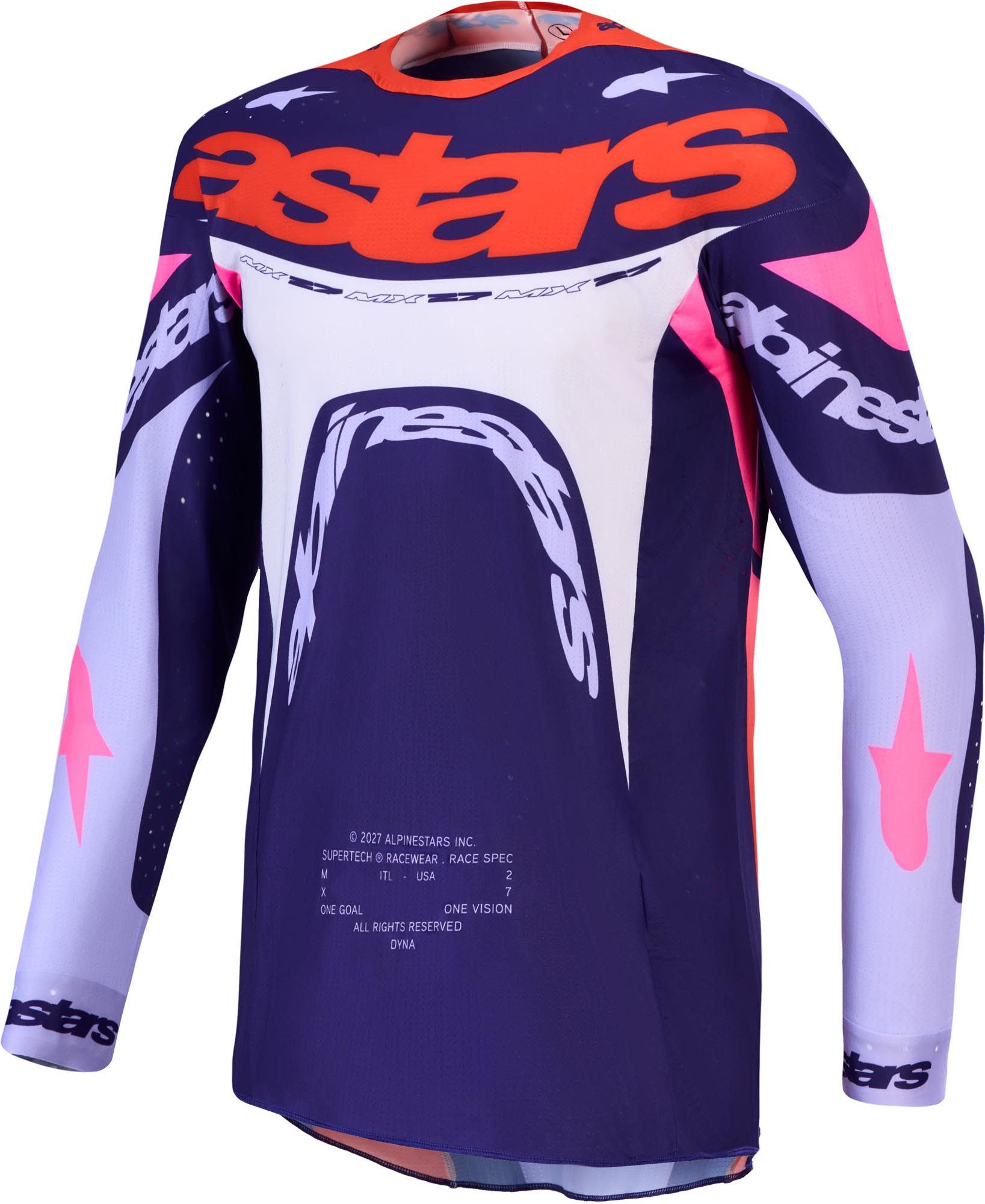 Alpinestars Motocross-Shirt Supertech Dyna Motocross Jersey perforiert